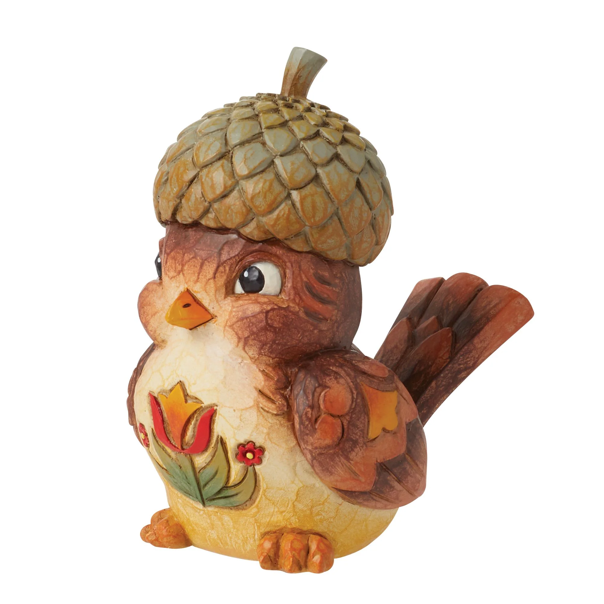 Bird with Acorn Hat Figurine - Image 2
