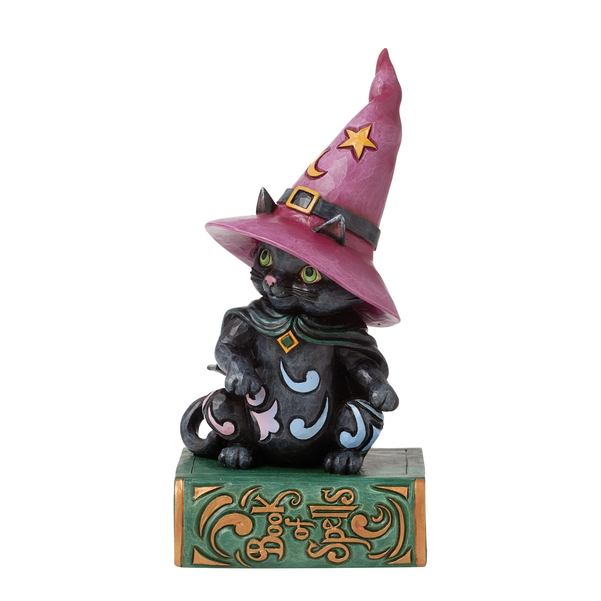 Black Cat Sitting on Book Pint - Image 2