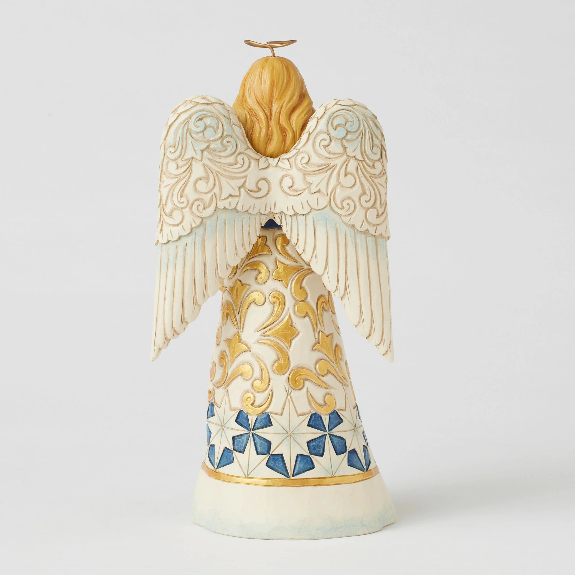 Blue & Gold Angel Figurine - Image 3