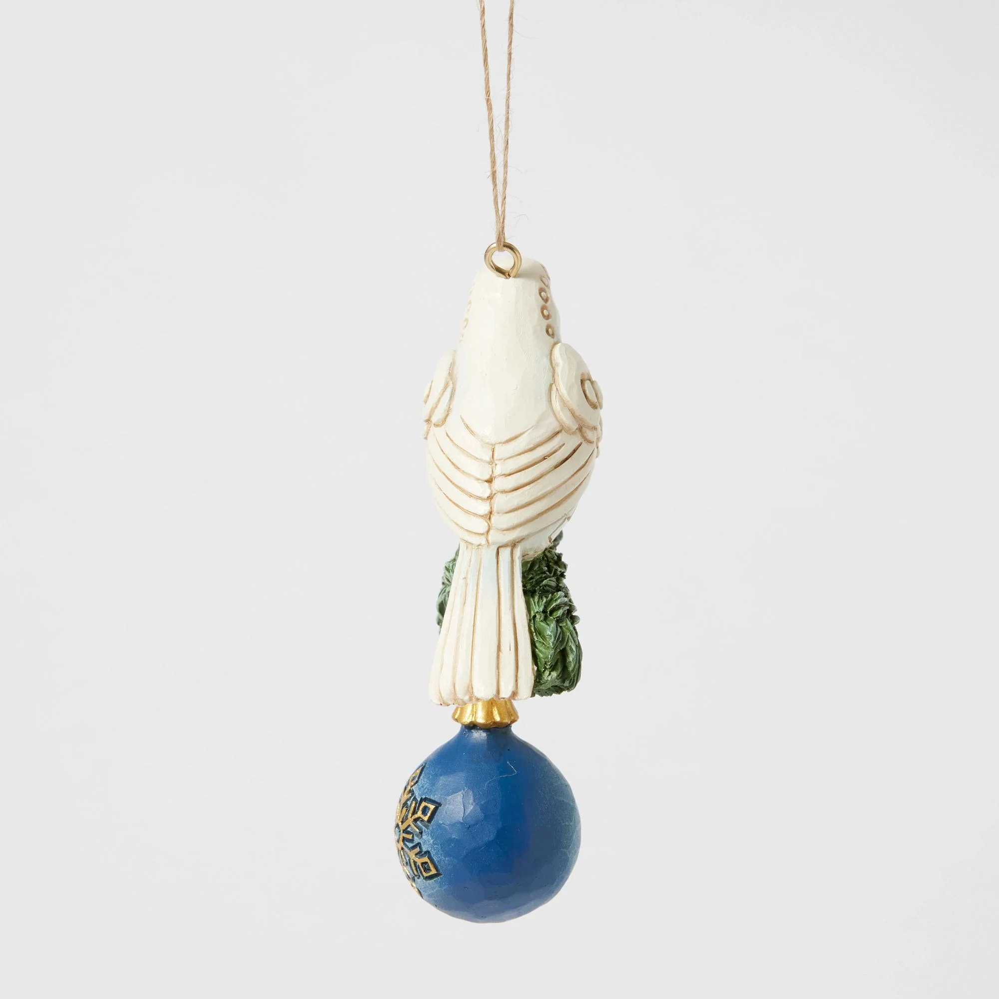 Blue & Gold Dove Ornament - Image 2