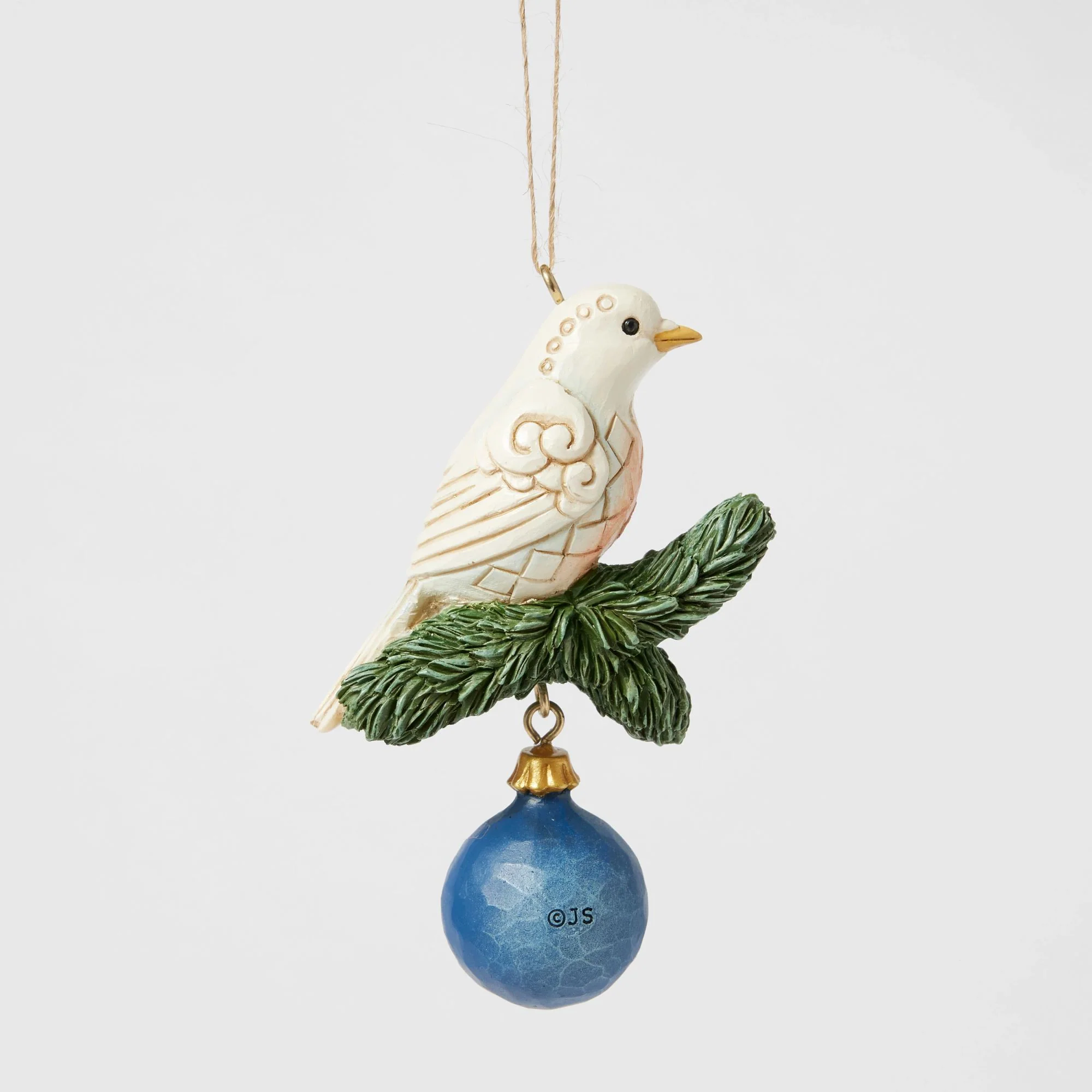 Blue & Gold Dove Ornament - Image 3