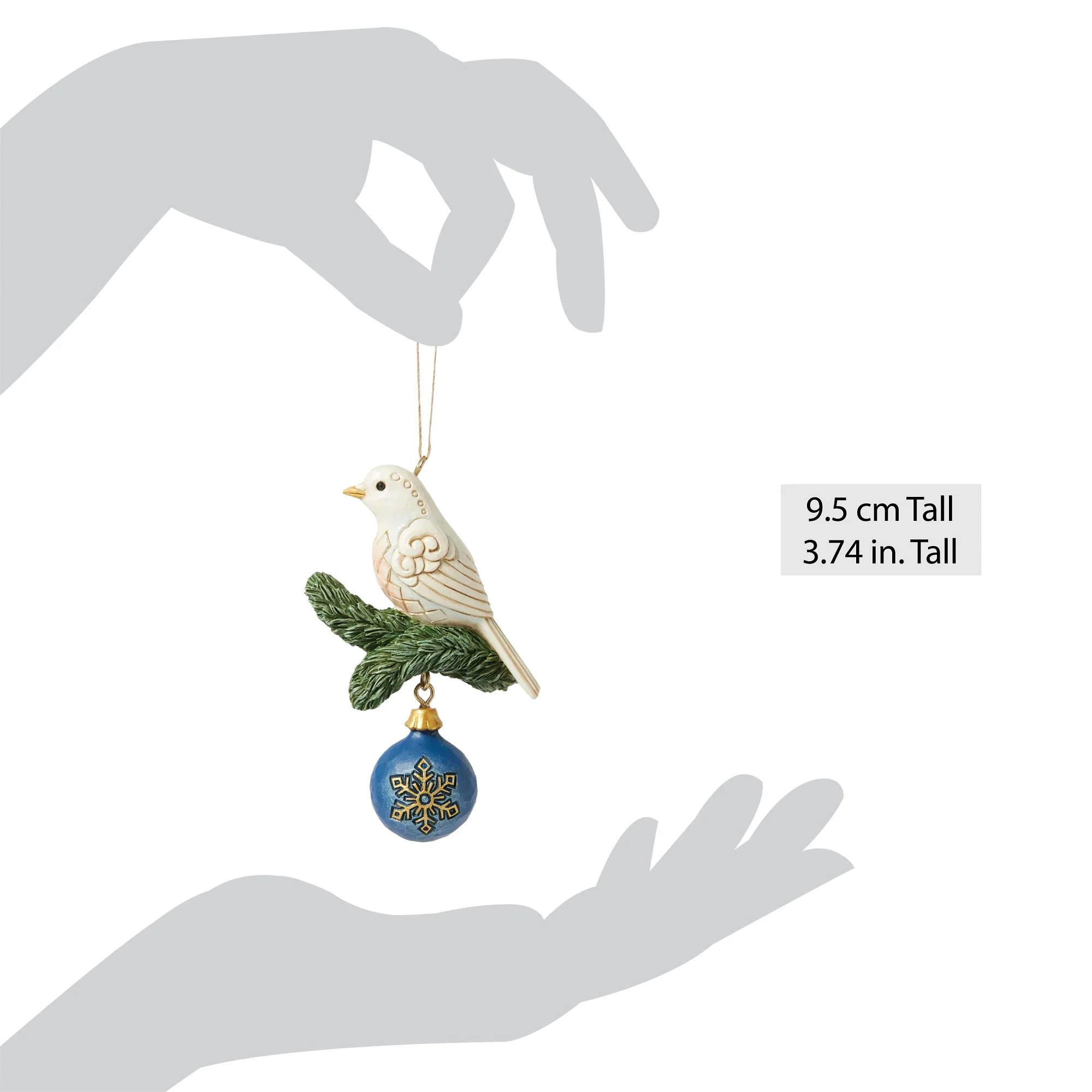 Blue & Gold Dove Ornament - Image 4