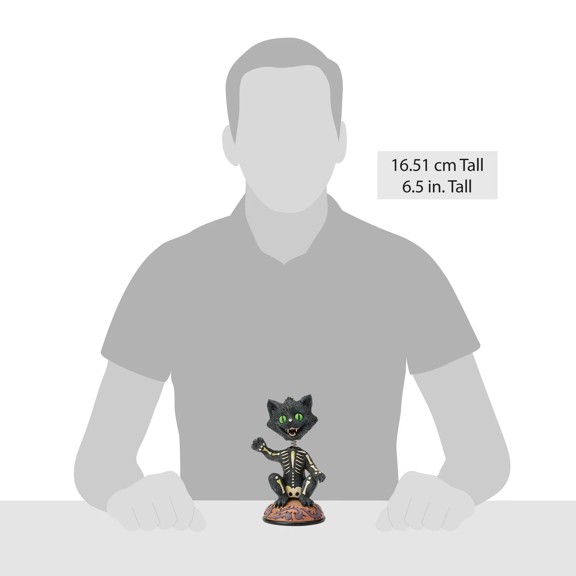 Bobble Head Black Cat Figurine - Image 4