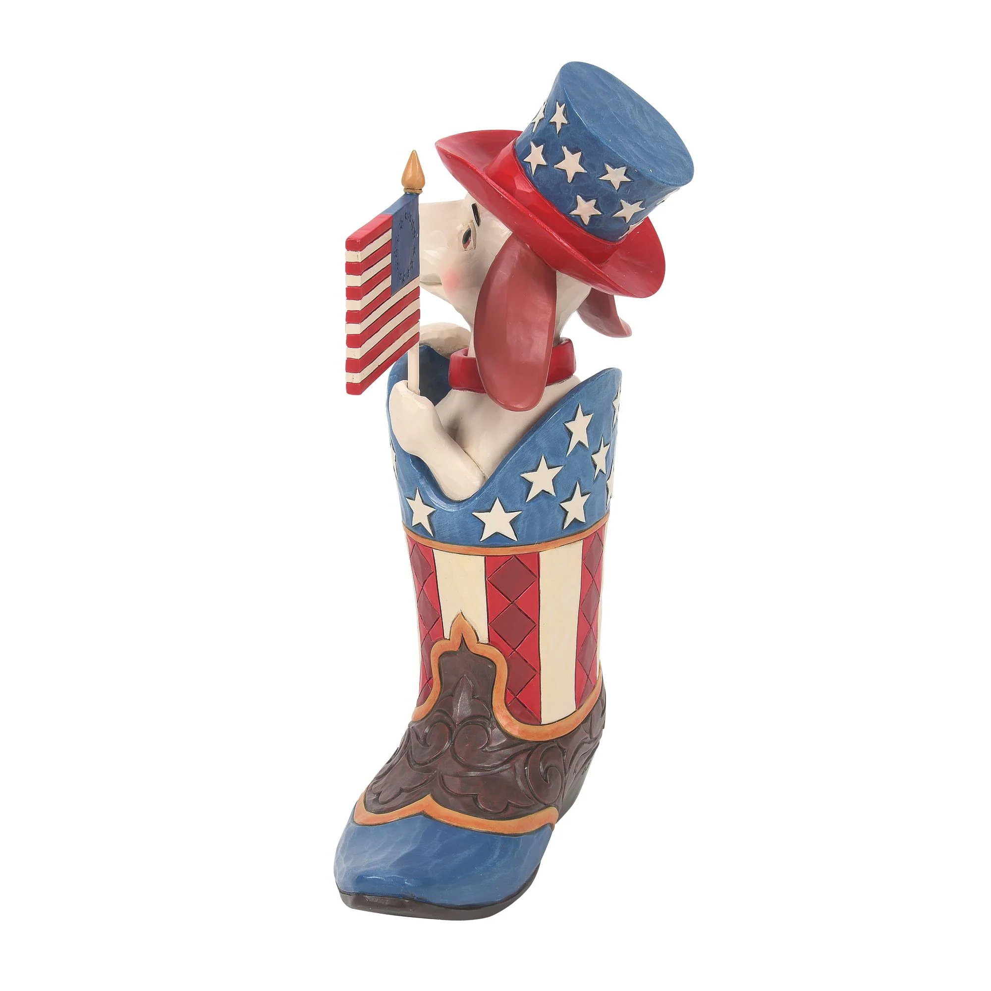 Boot with Dog Holding Flag Fig - Image 5