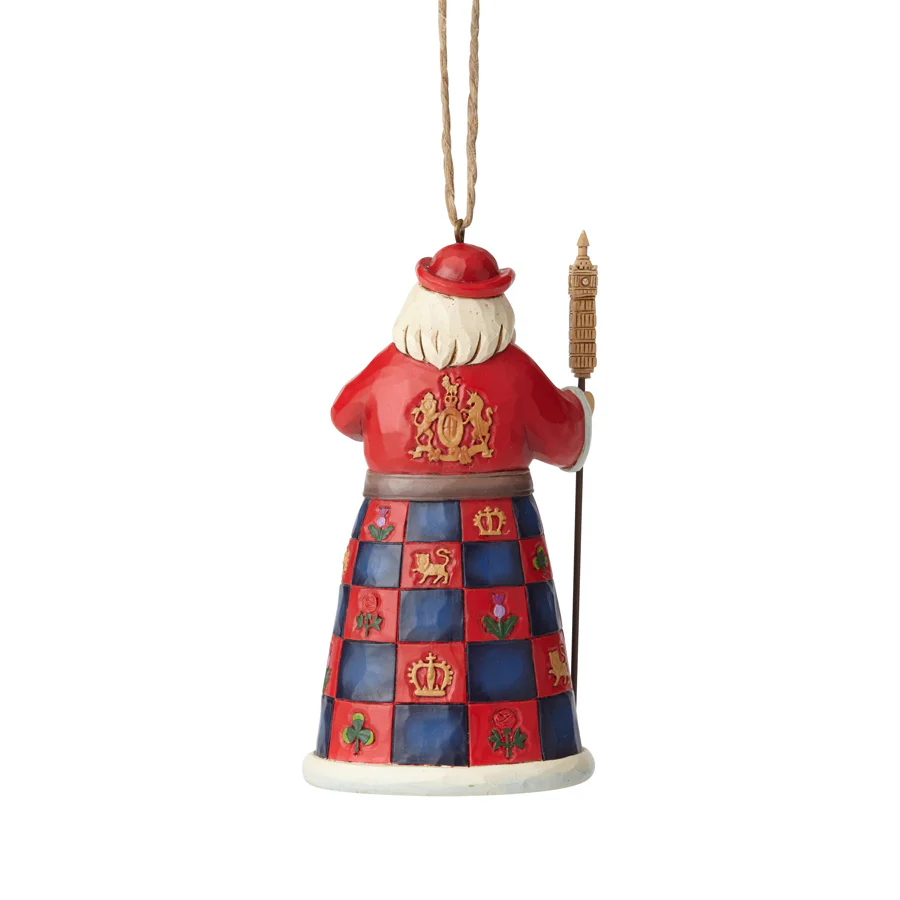 British Santa Ornament - Image 2