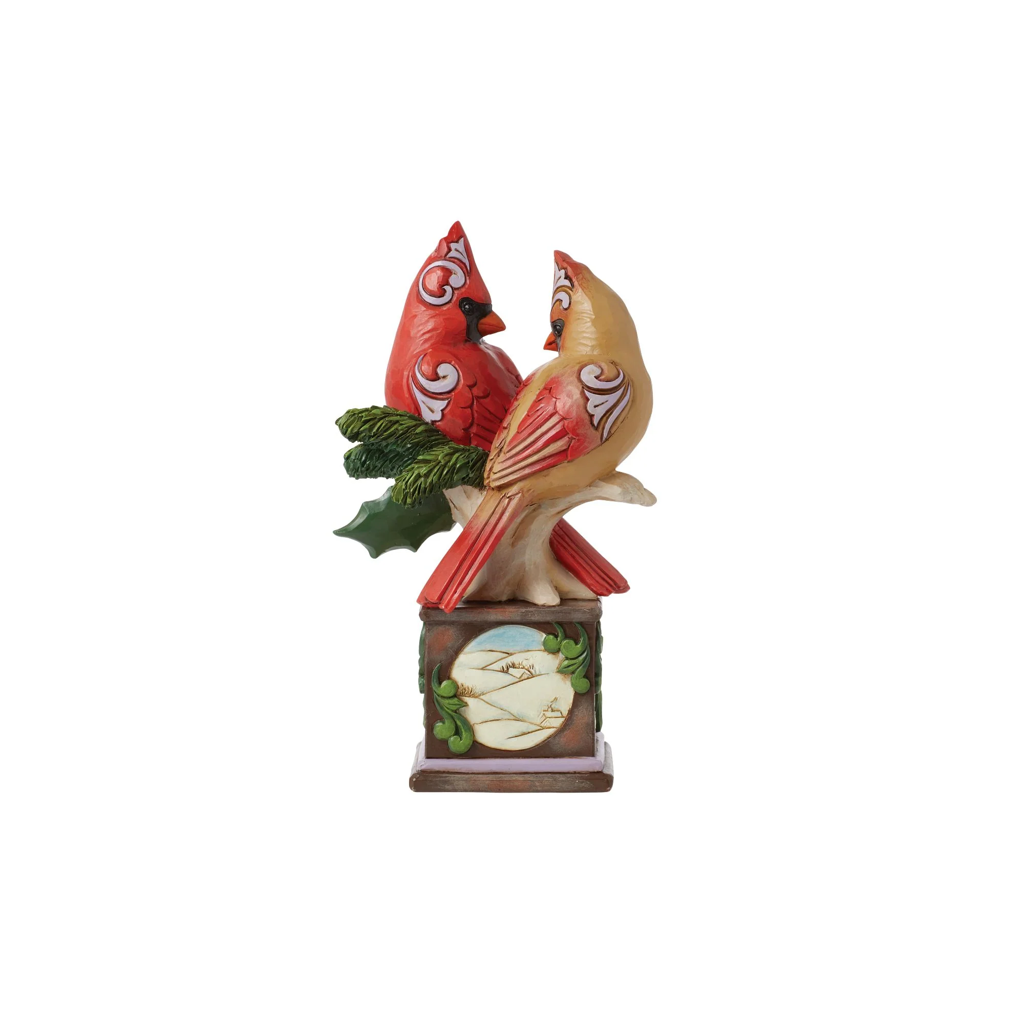 Cardinal Pair on Pedestal Fig - Image 5