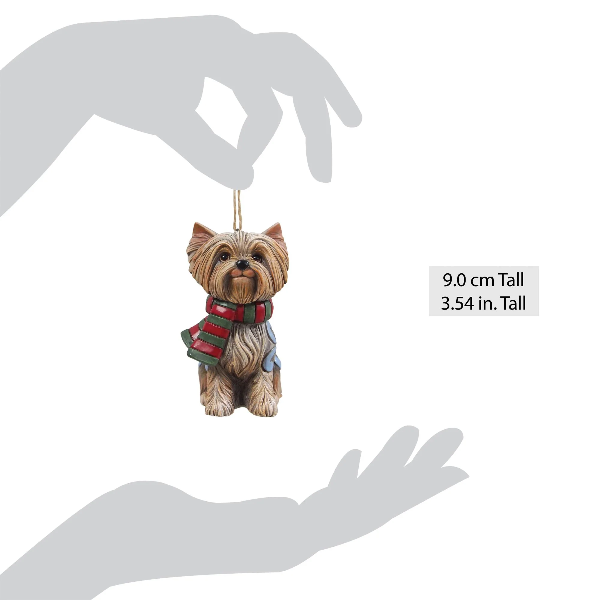Christmas Dog Yorkie Ornament - Image 4