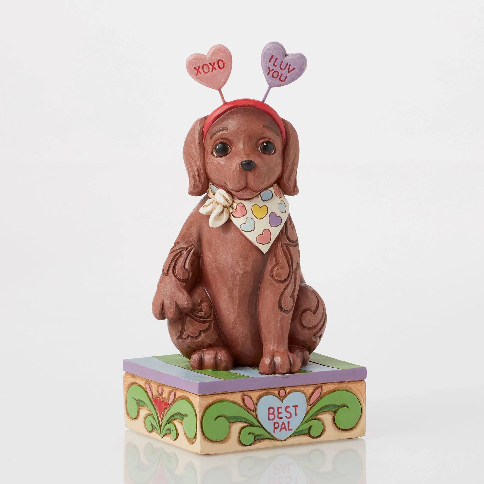 Cute Dog with Message Hearts - Image 2