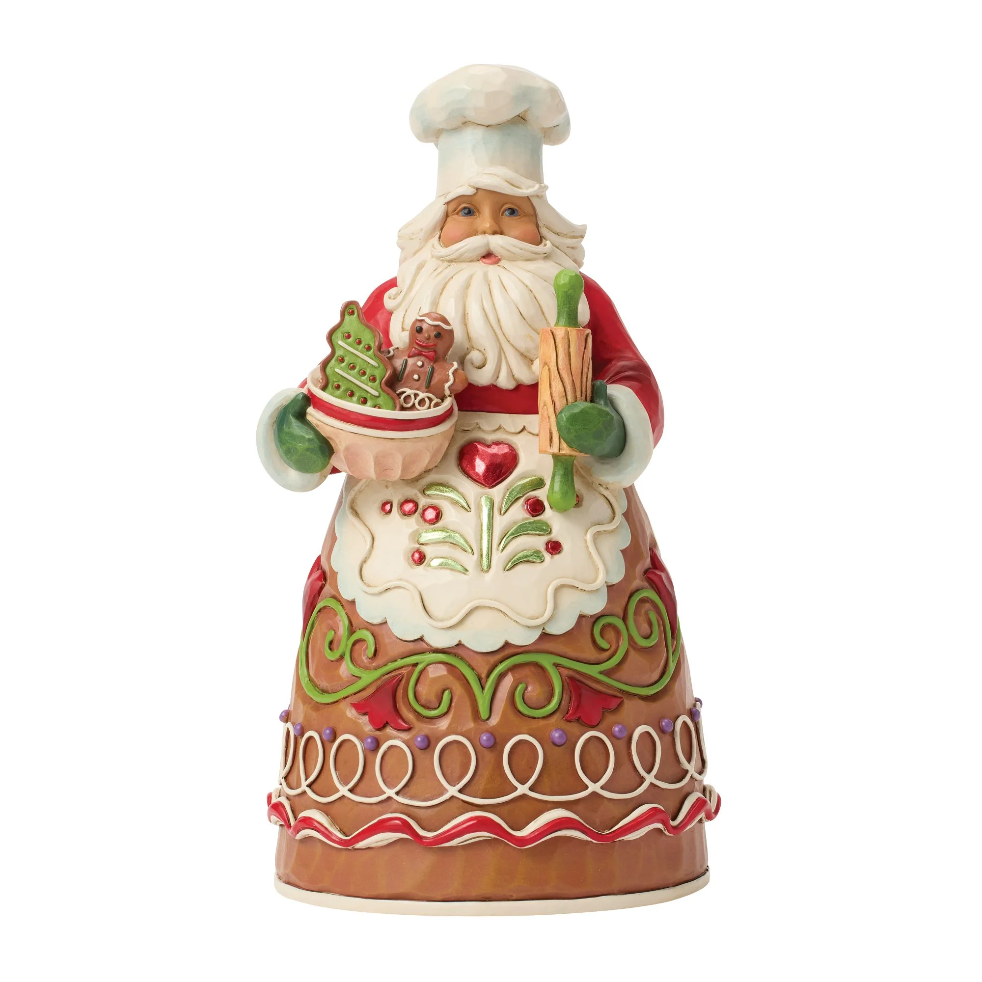Gingerbread Pastry Chef Santa