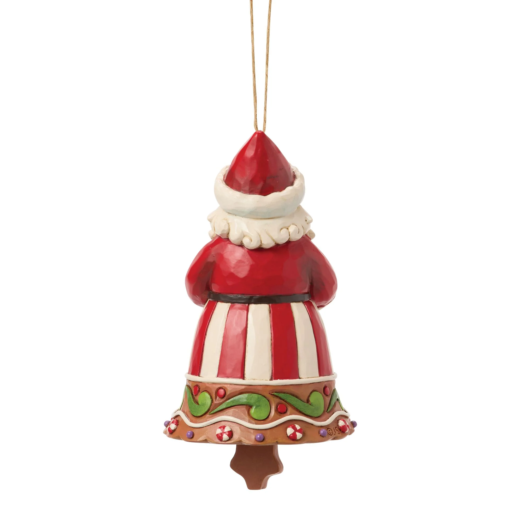 Gingerbread Santa Bell Orn - Image 3