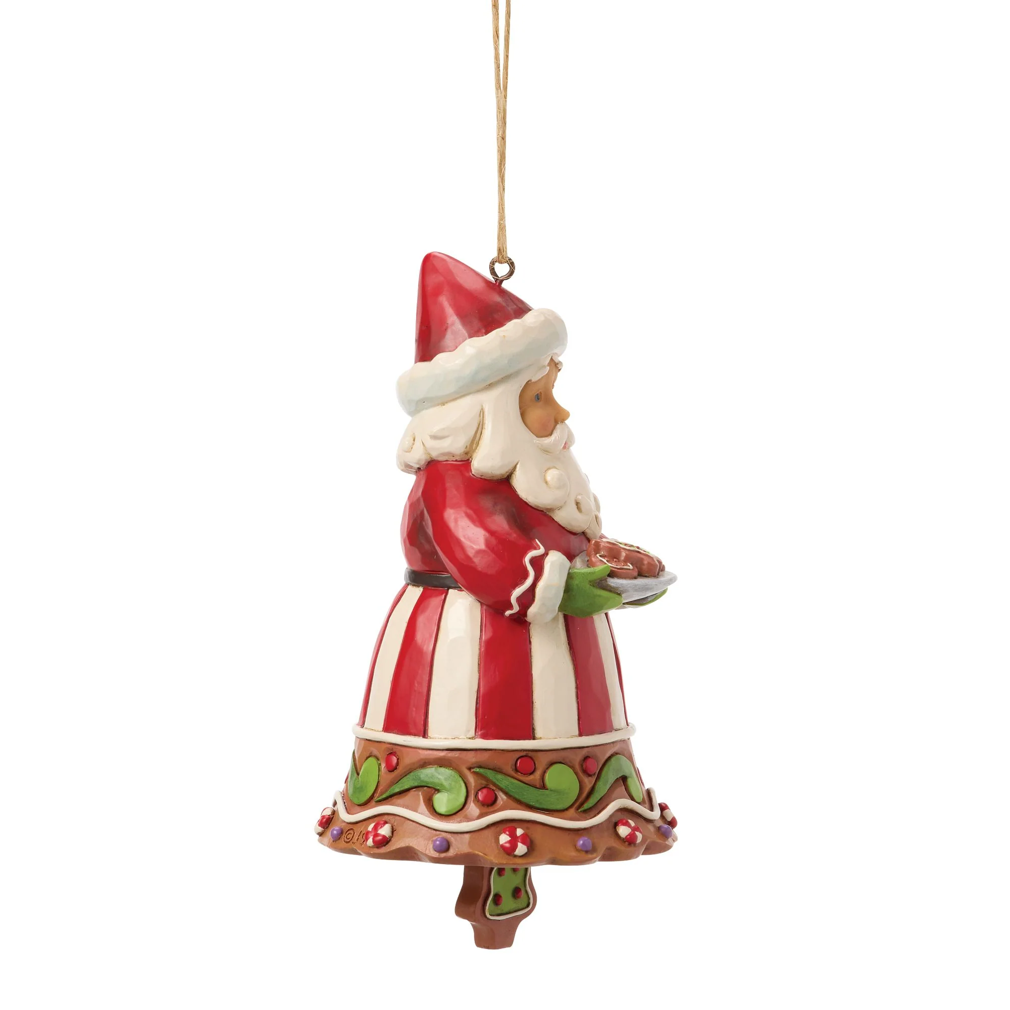 Gingerbread Santa Bell Orn - Image 5
