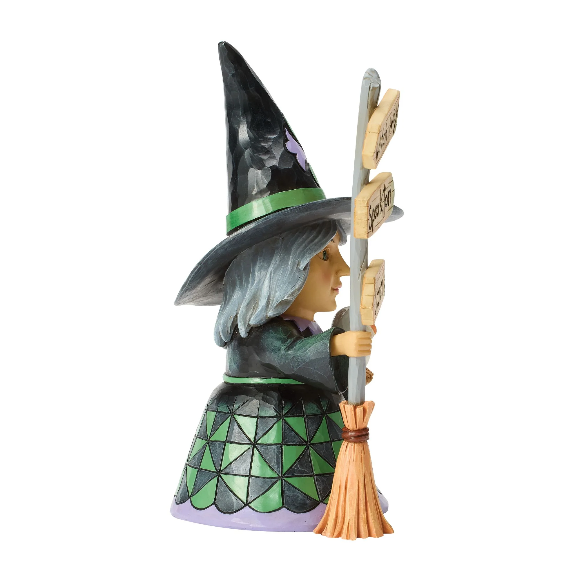 Good Witch Next to Broom Sign - Image 5