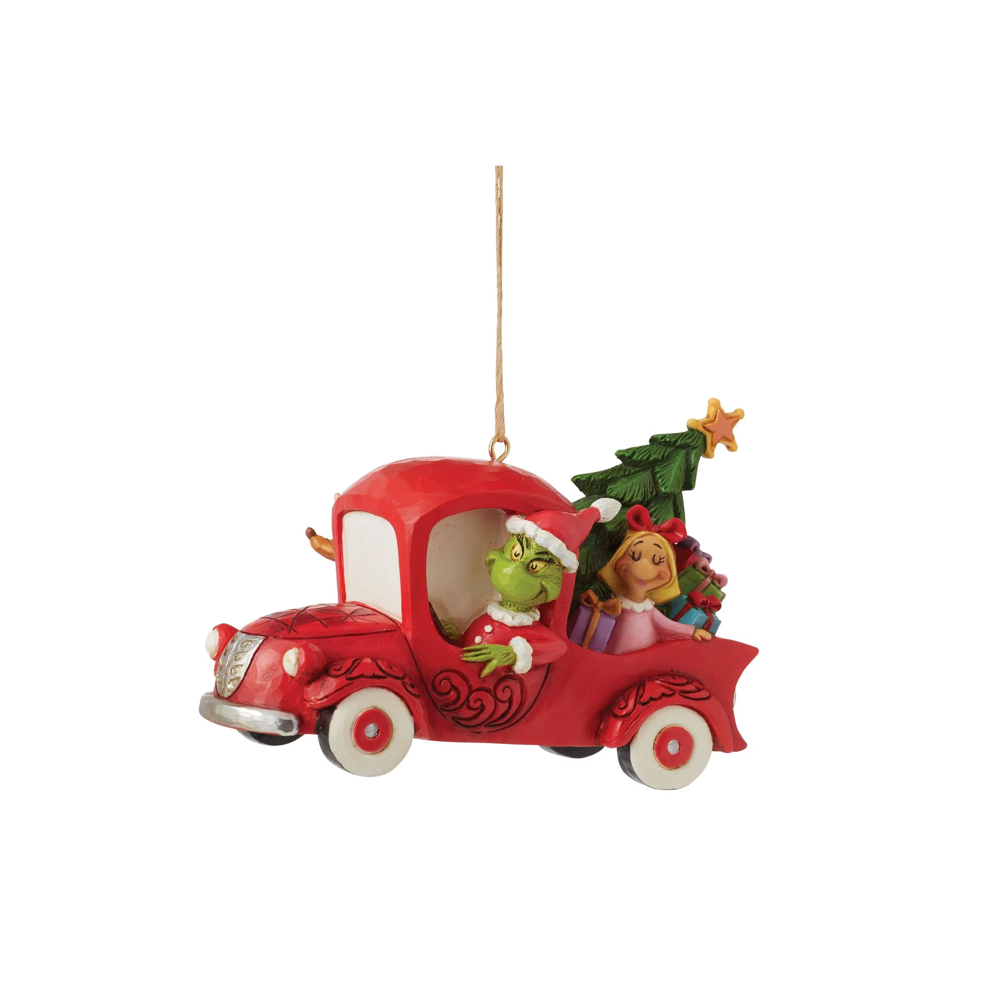 Grinch in Red Truck Ornament - Image 2
