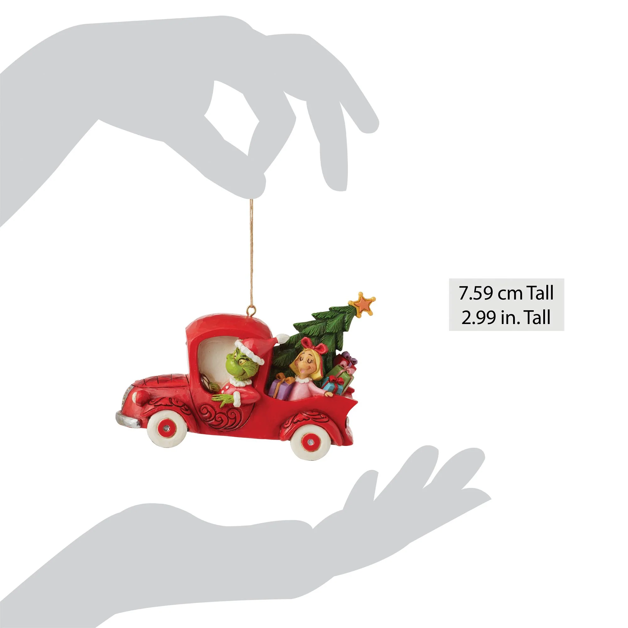 Grinch in Red Truck Ornament - Image 4