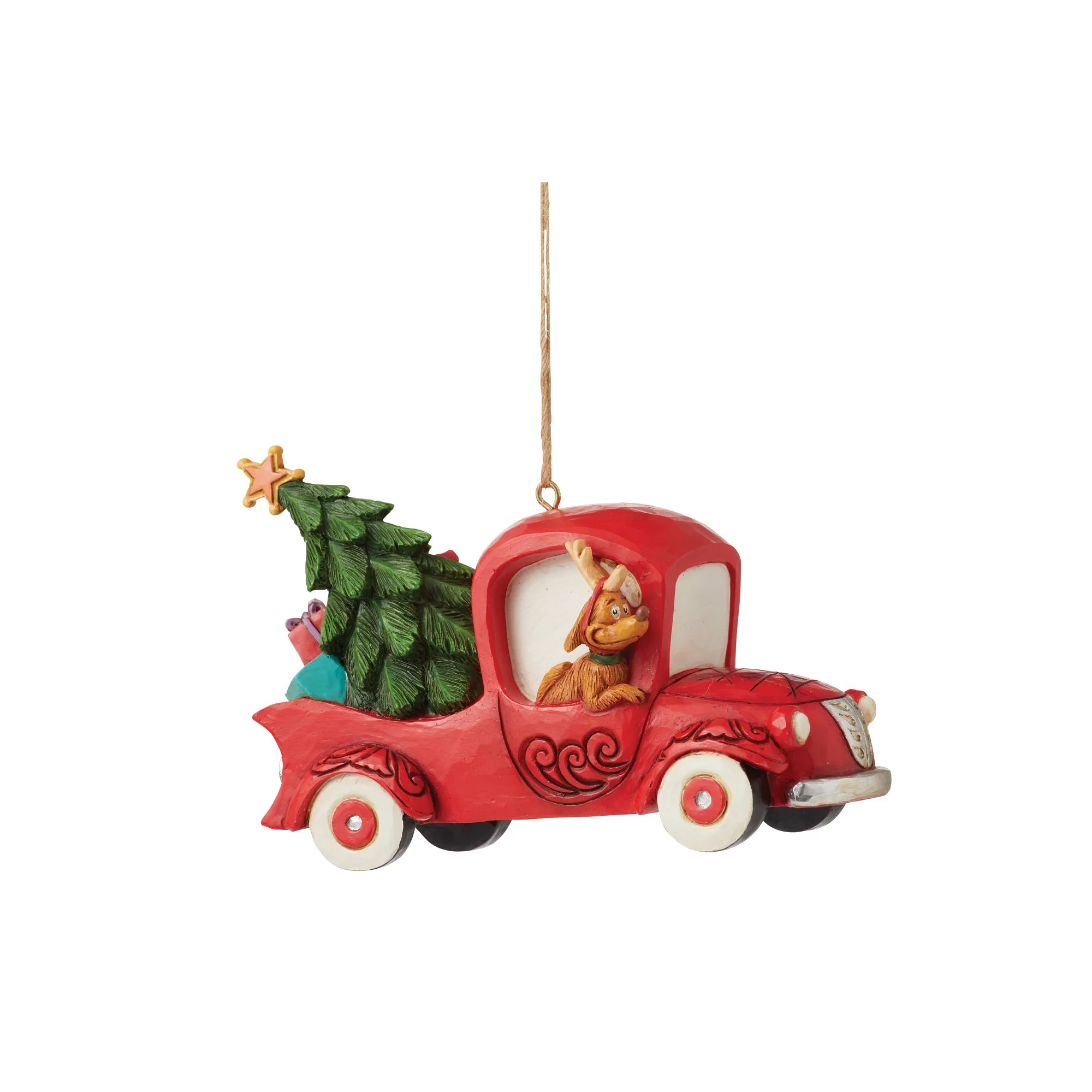Grinch in Red Truck Ornament - Image 6