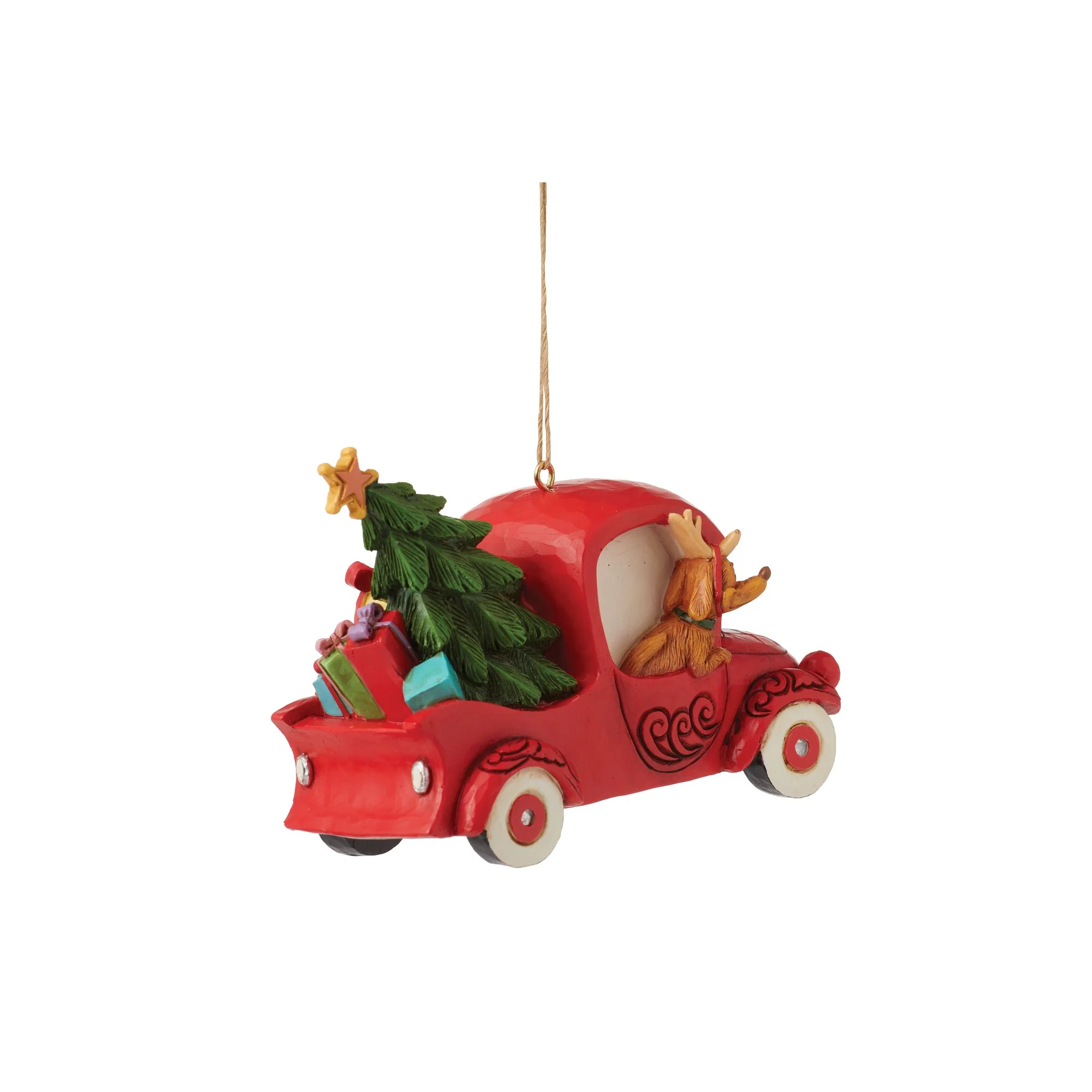 Grinch in Red Truck Ornament - Image 8