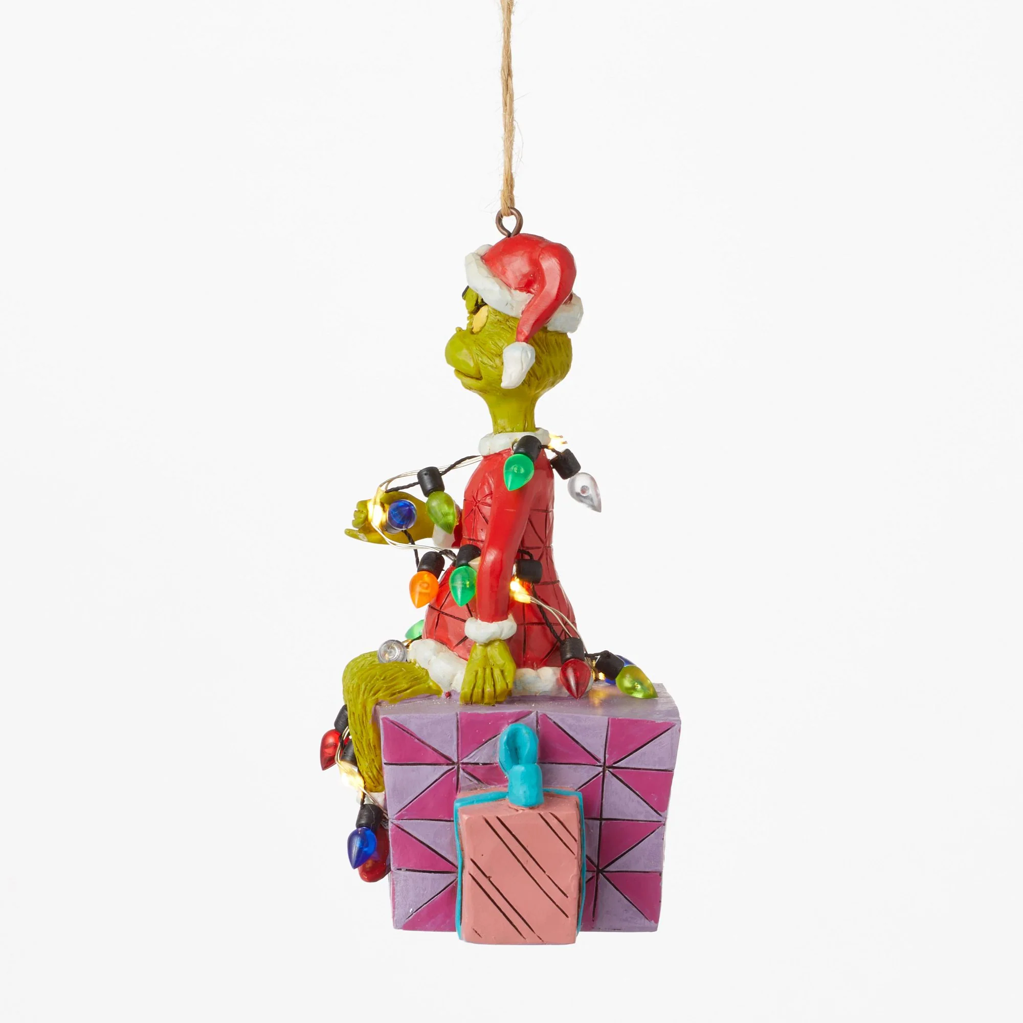 Grinch on Present Ornament - Image 3