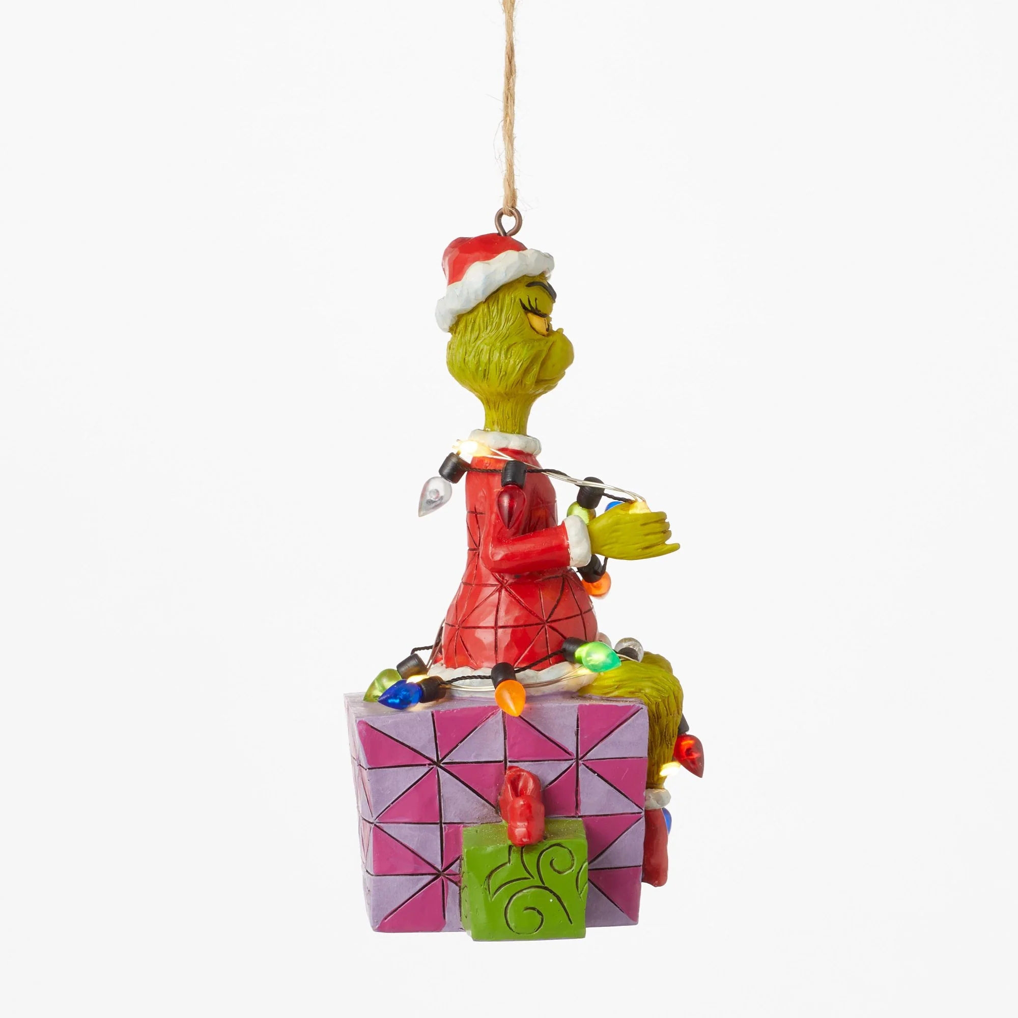Grinch on Present Ornament - Image 5