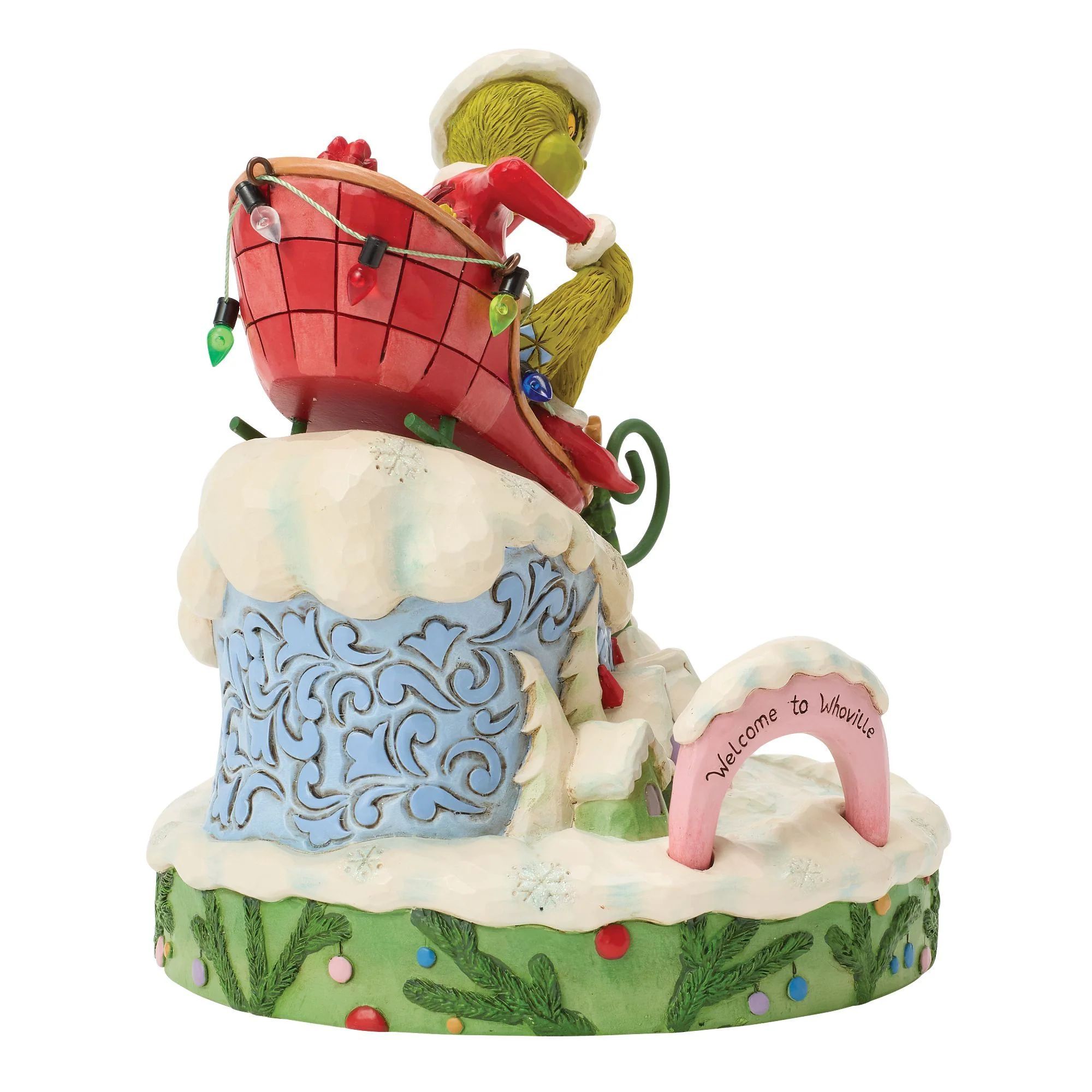 Grinch on Small Sled Figurine - Image 5
