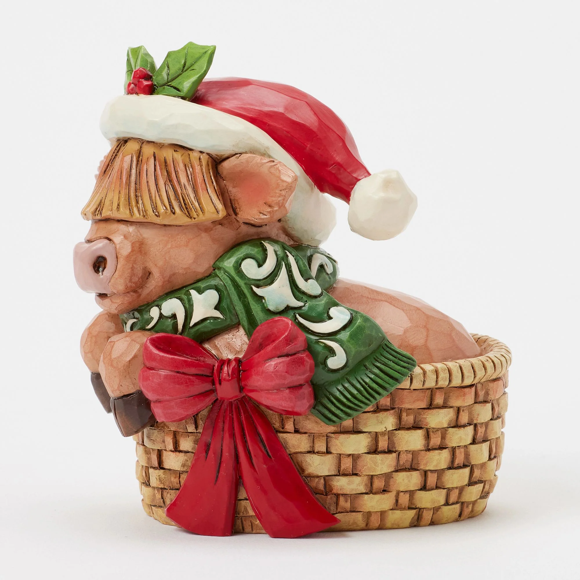 Highland Cow in Basket Mini - Image 2