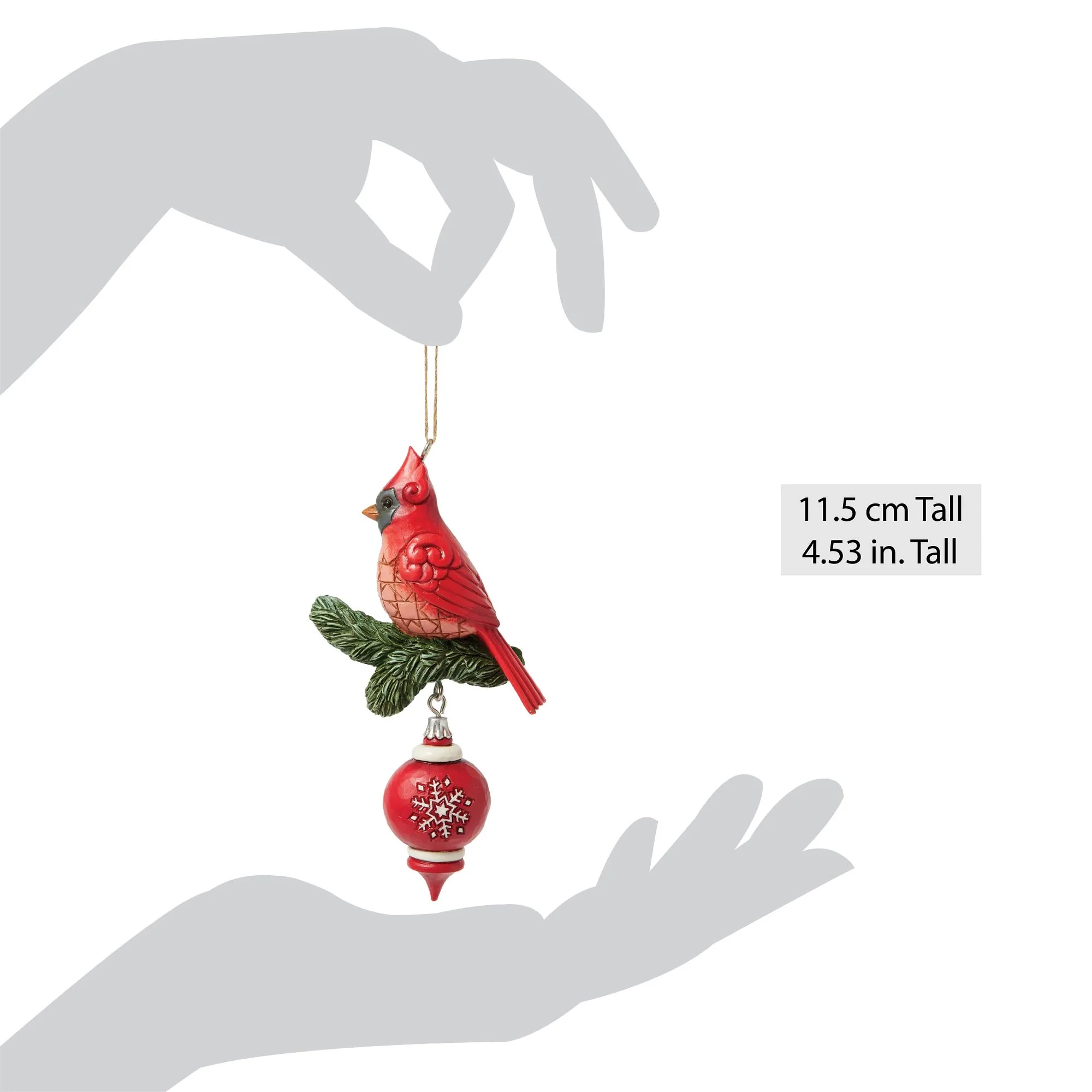 Nordic Noel Cardinal Ornament - Image 4