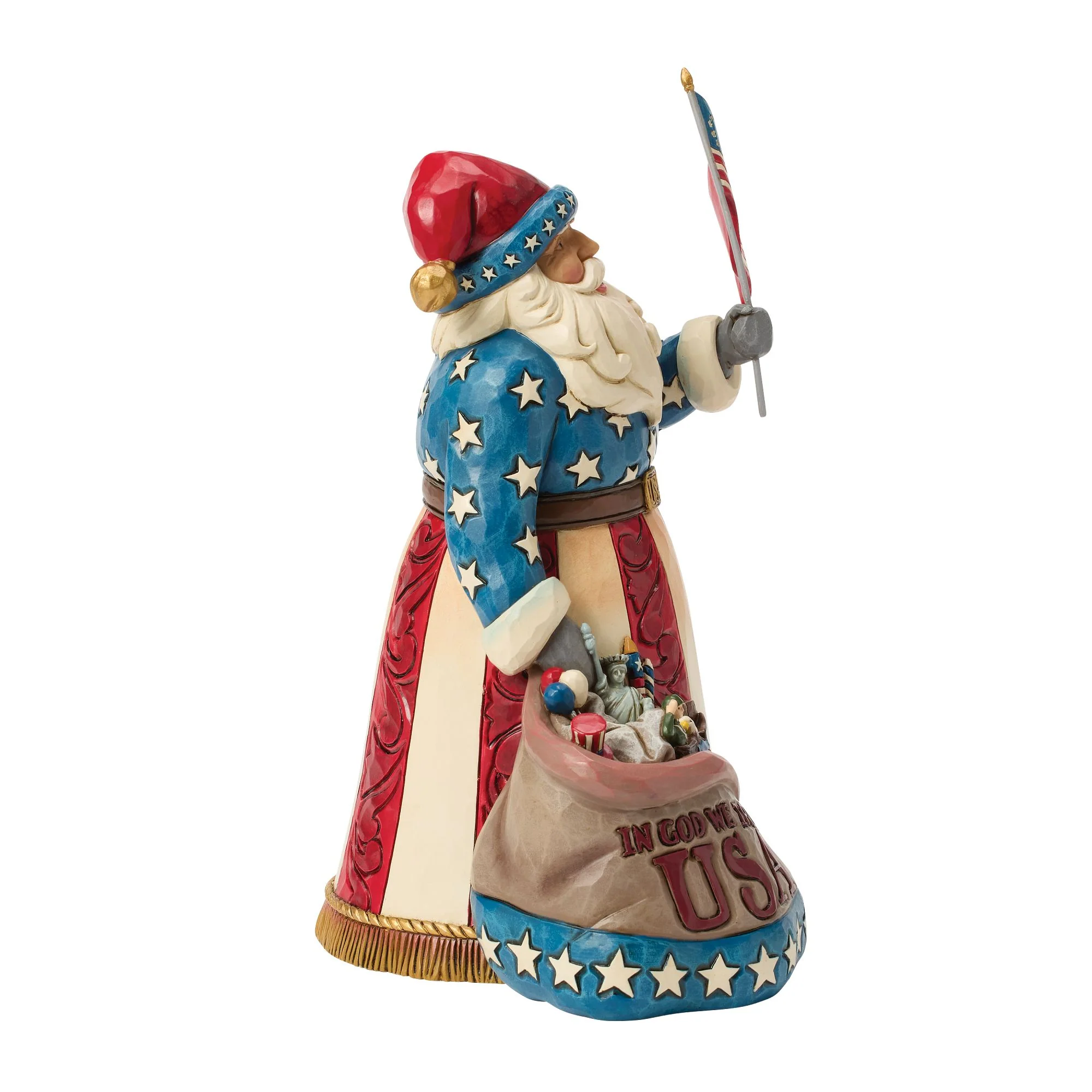 Patriotic Santa w/ Flag Fig - Image 5