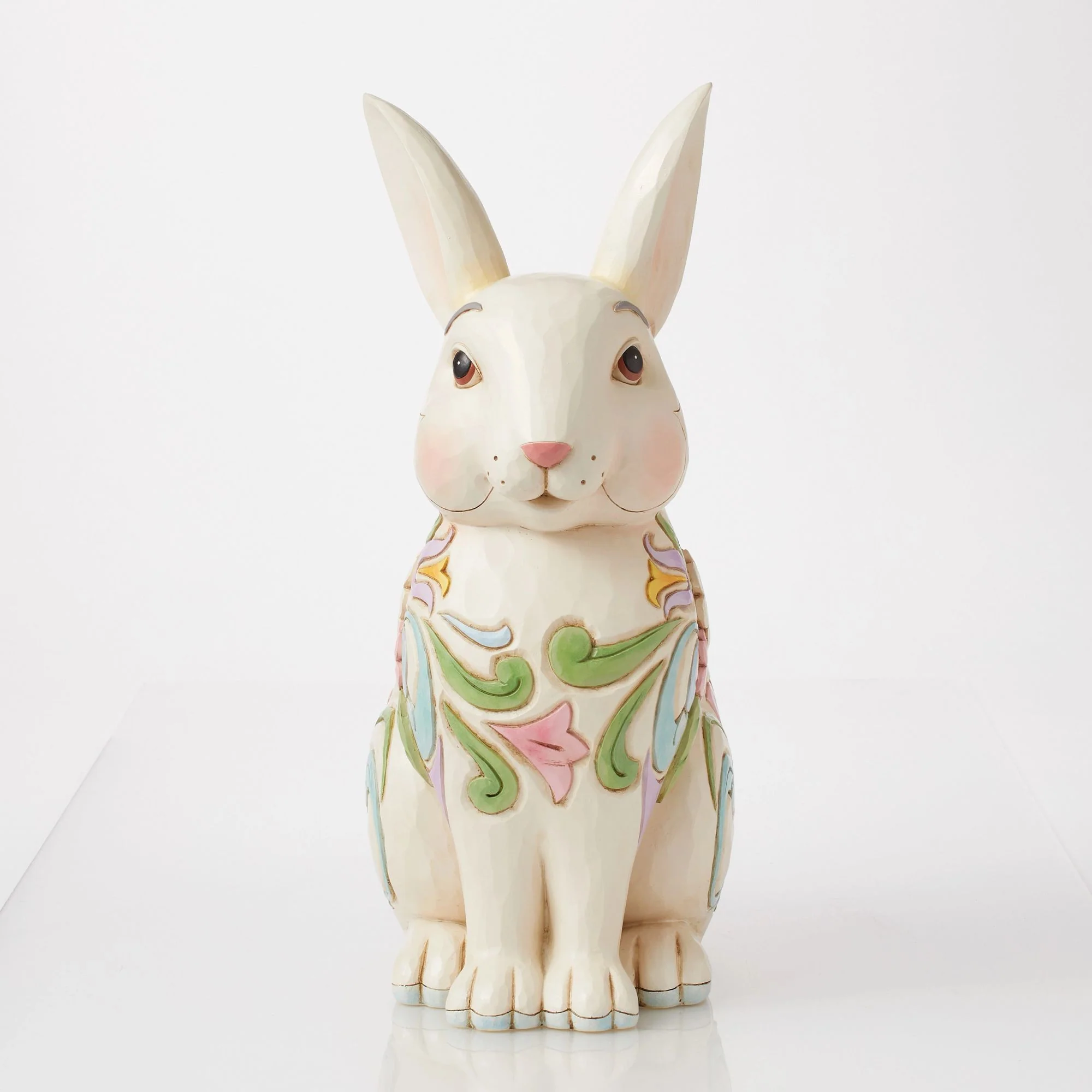 Planter White Floral Rabbit - Image 7