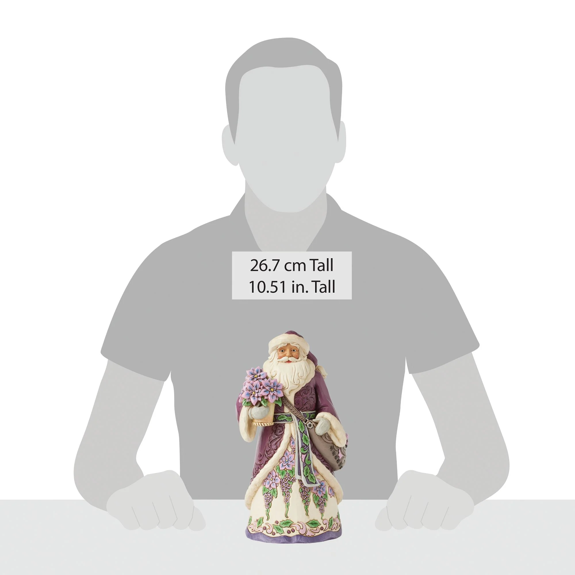 Purple Santa Figurine - Image 4