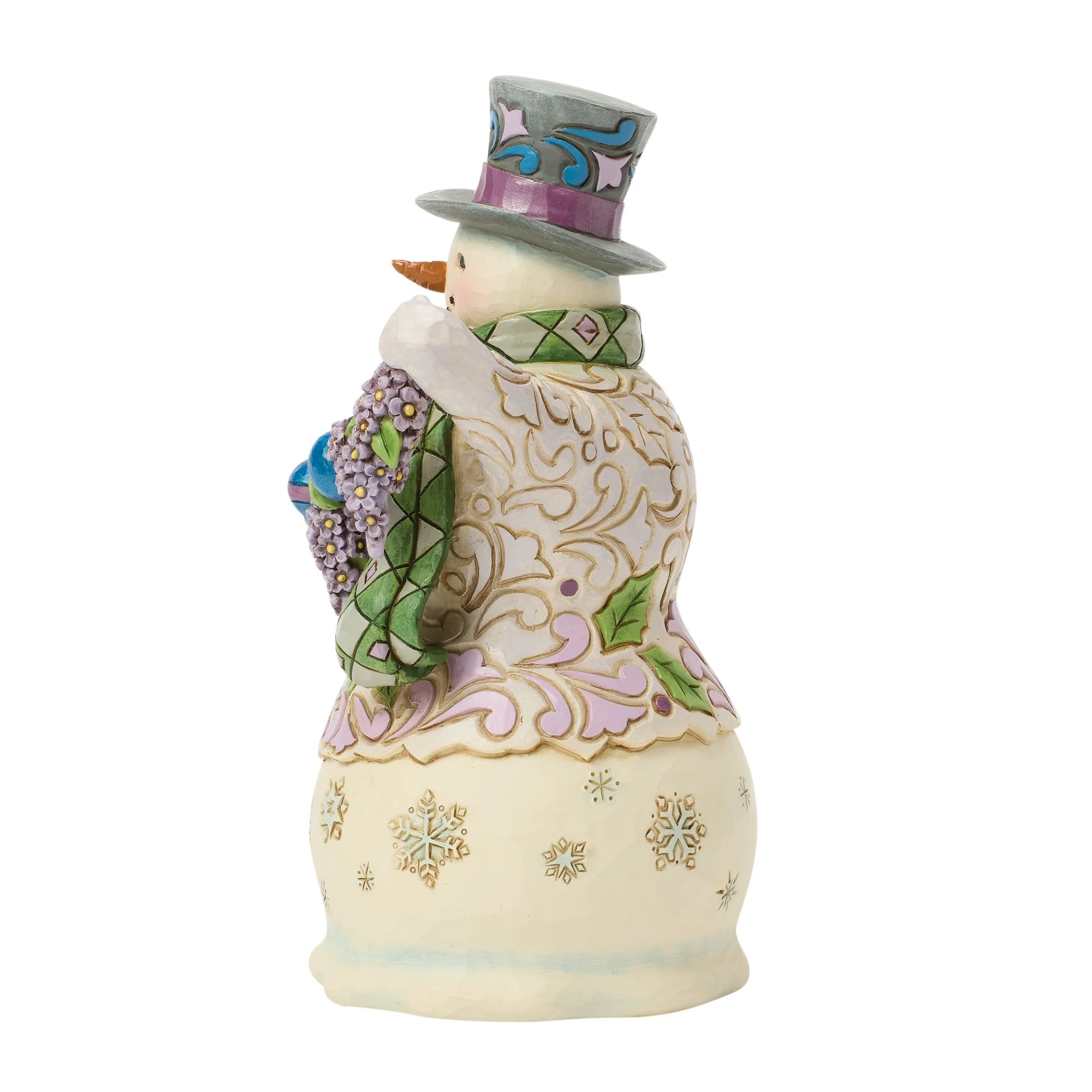 Purple Snowman Figurine - Image 2
