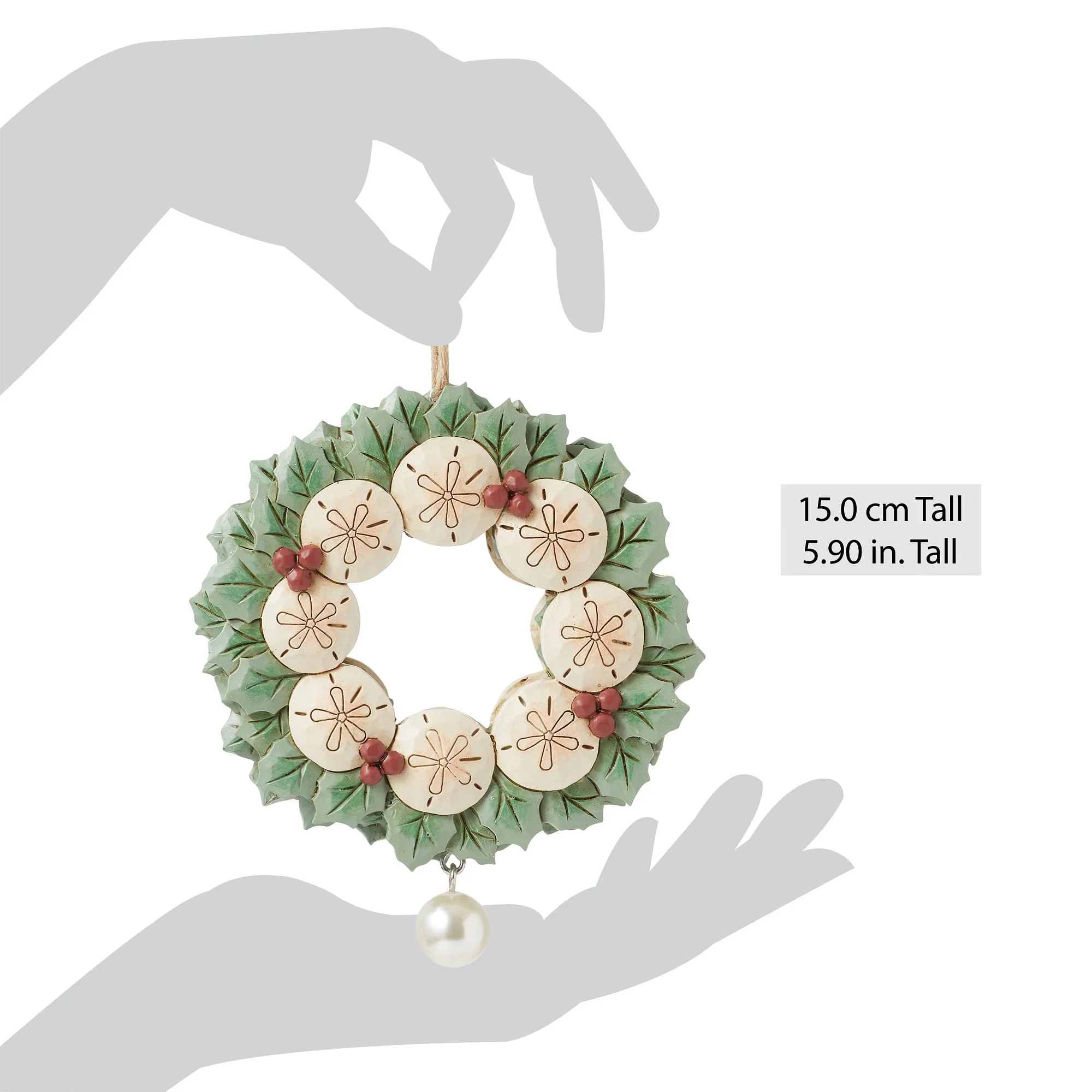 Sand Dollar Wreath Ornament - Image 4