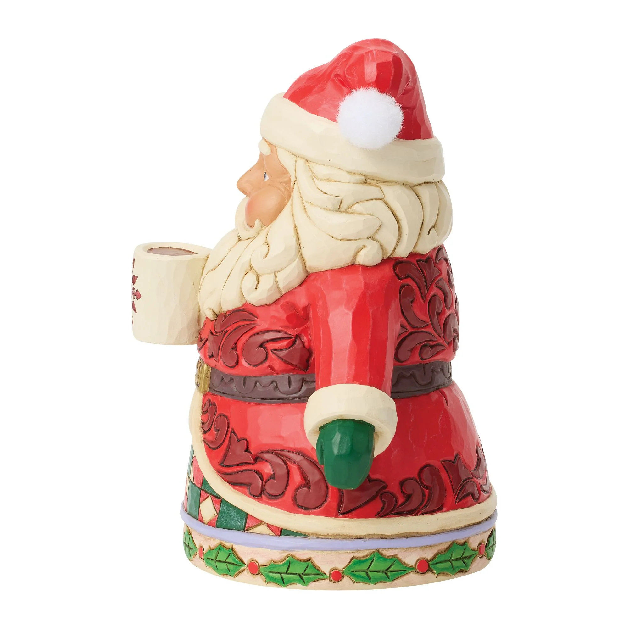 Santa Drinking Hot Cocoa Fig - Image 3
