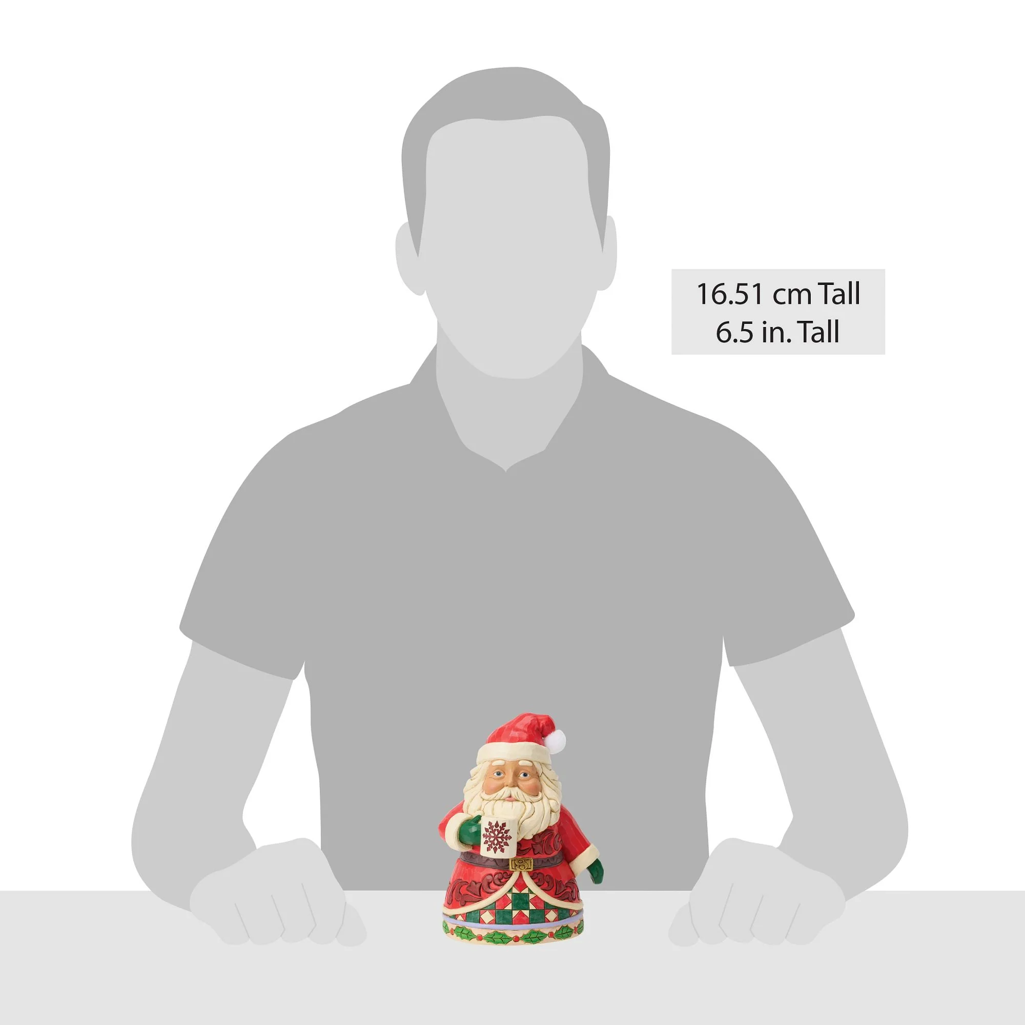 Santa Drinking Hot Cocoa Fig - Image 4