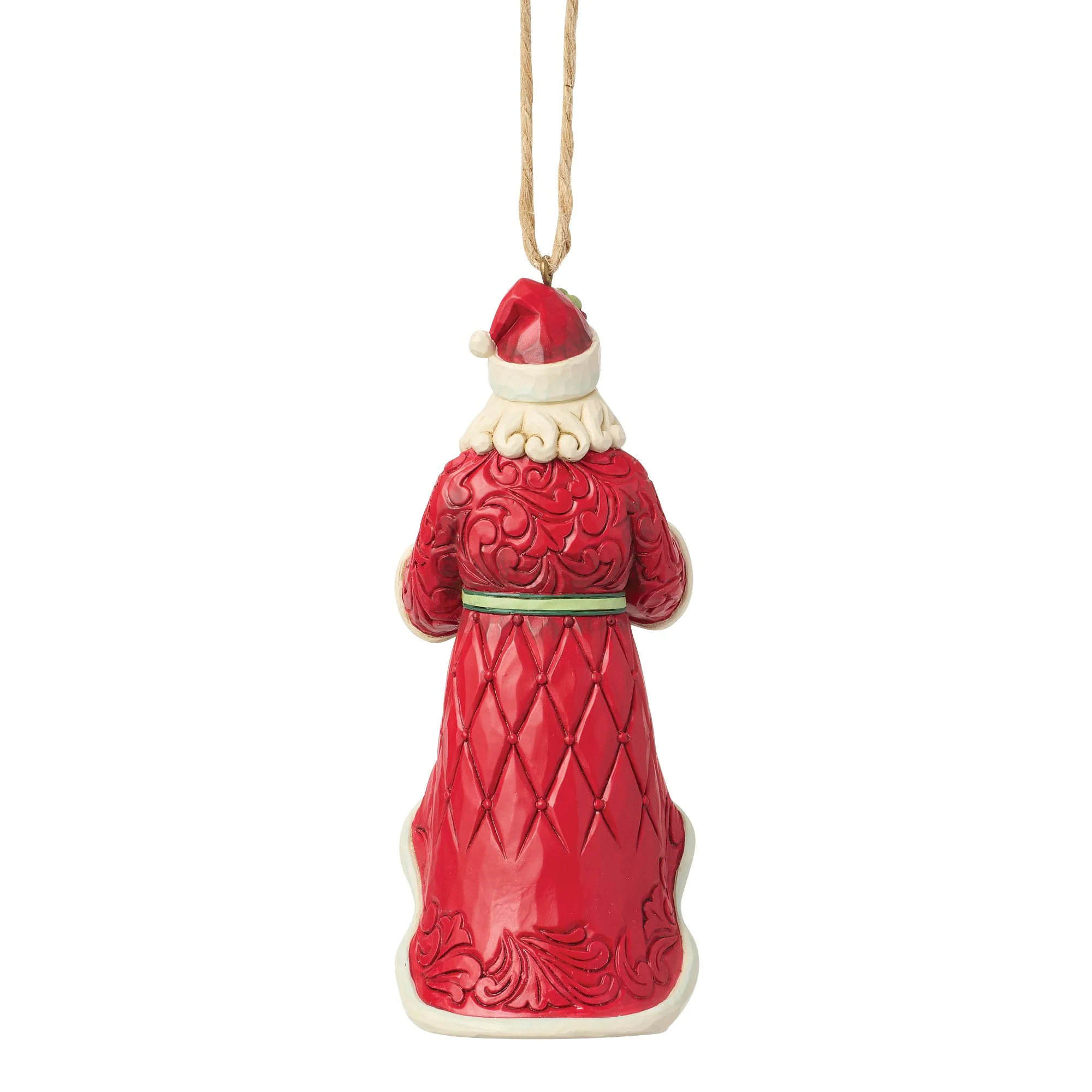 Santa Holding Wreath Ornament - Image 3