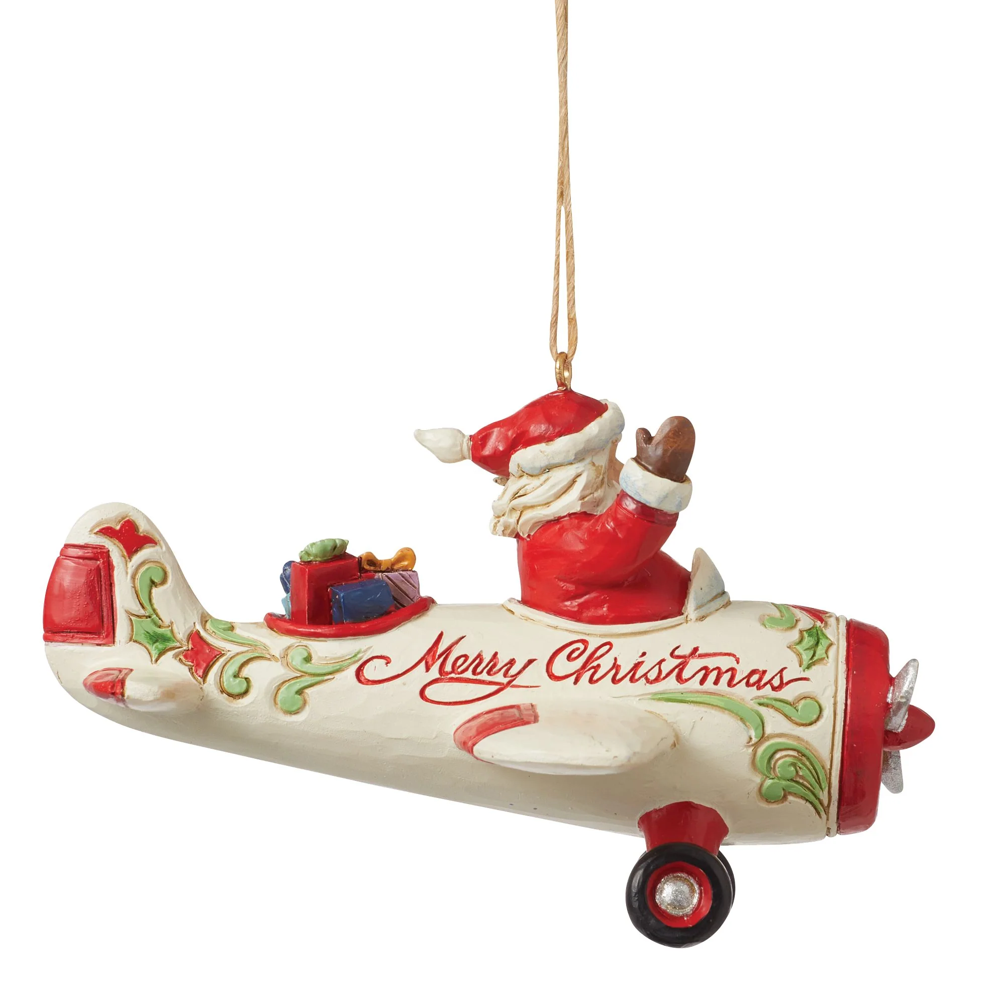 Santa in Airplane Ornament - Image 4