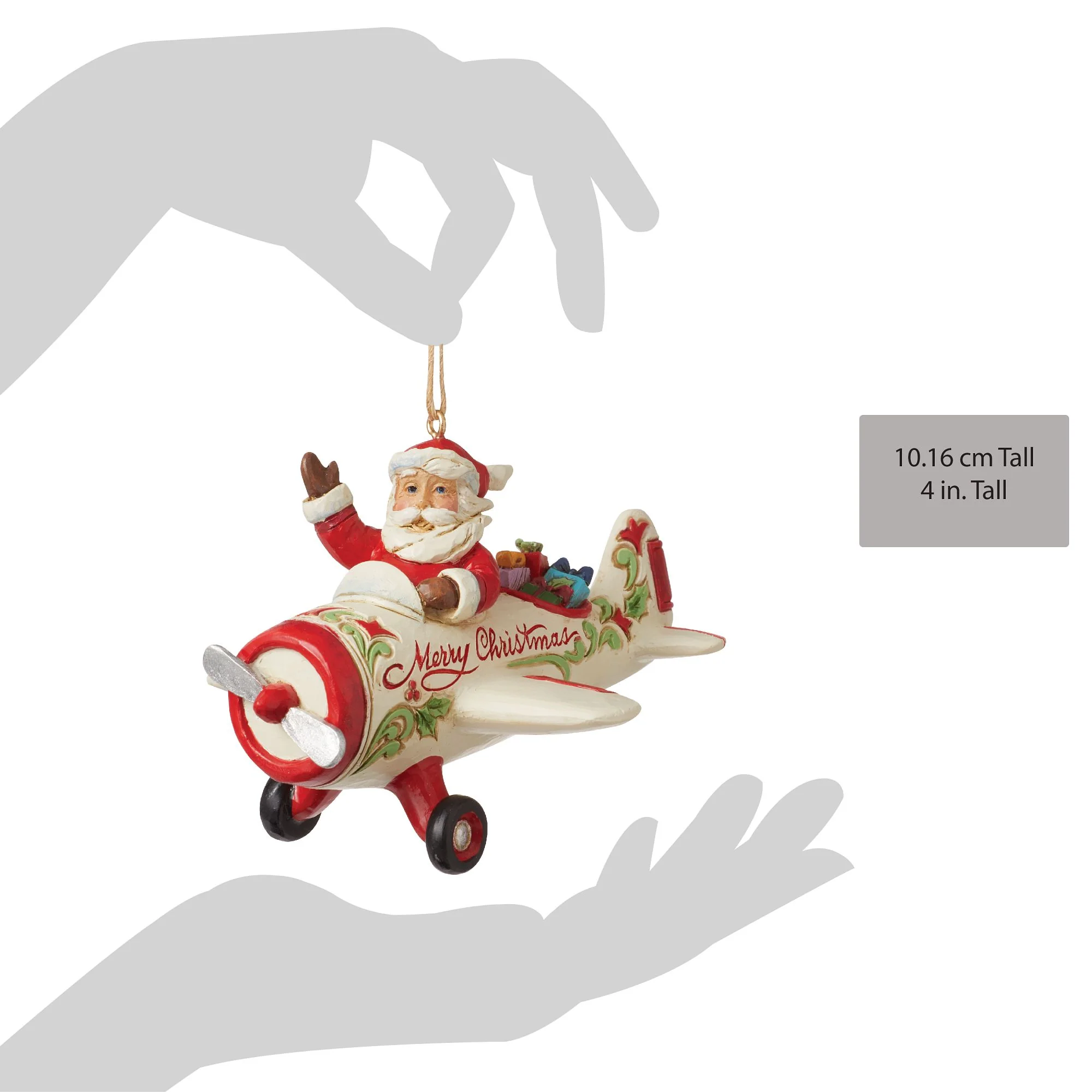 Santa in Airplane Ornament - Image 5