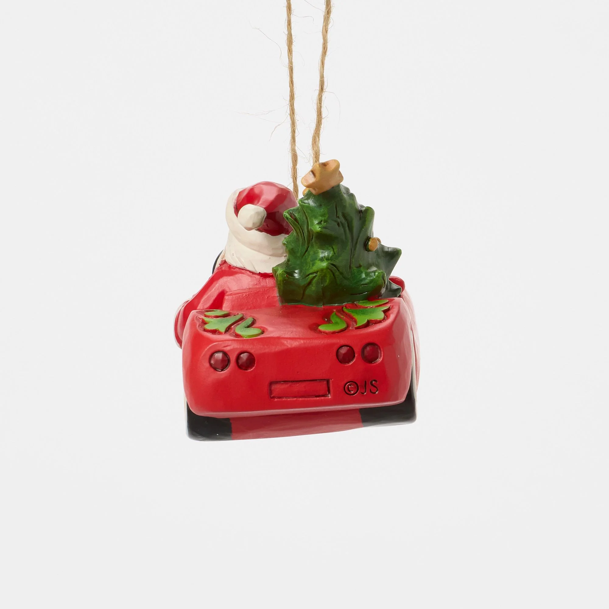 Santa in Sports Car Ornament - Image 3