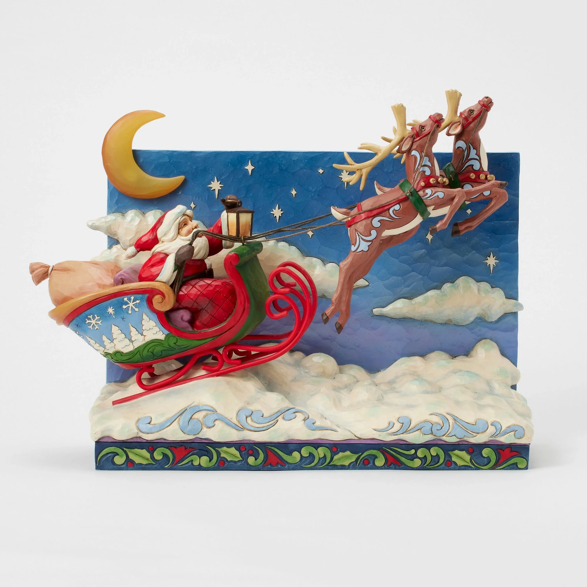 Santa Sleigh with Reindeer LED - Image 2