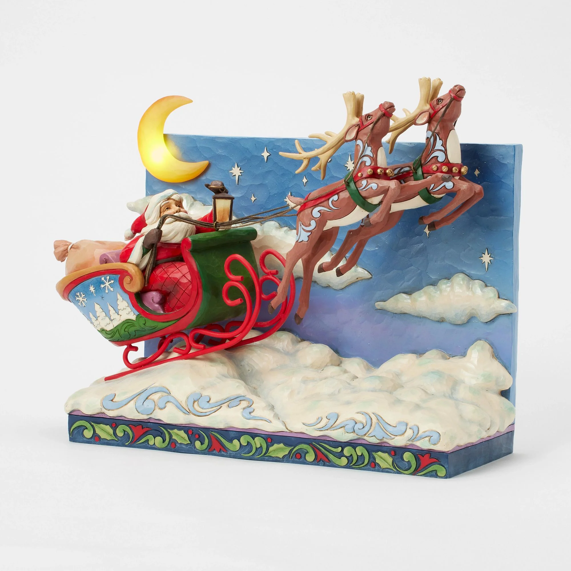 Santa Sleigh with Reindeer LED - Image 4