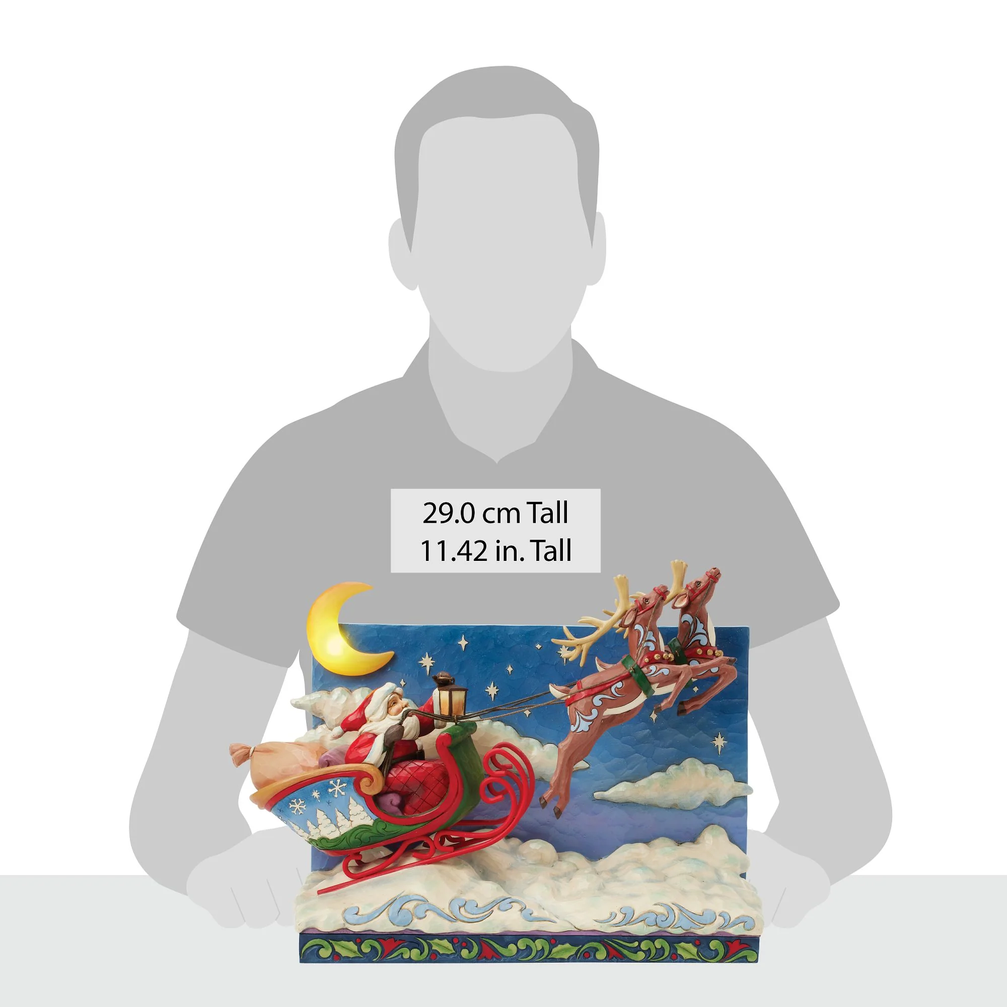 Santa Sleigh with Reindeer LED - Image 5