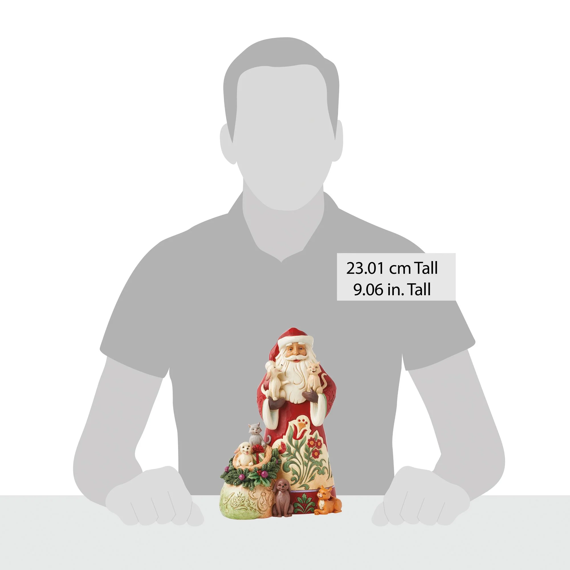 Santa with Pets Figurine - Image 4
