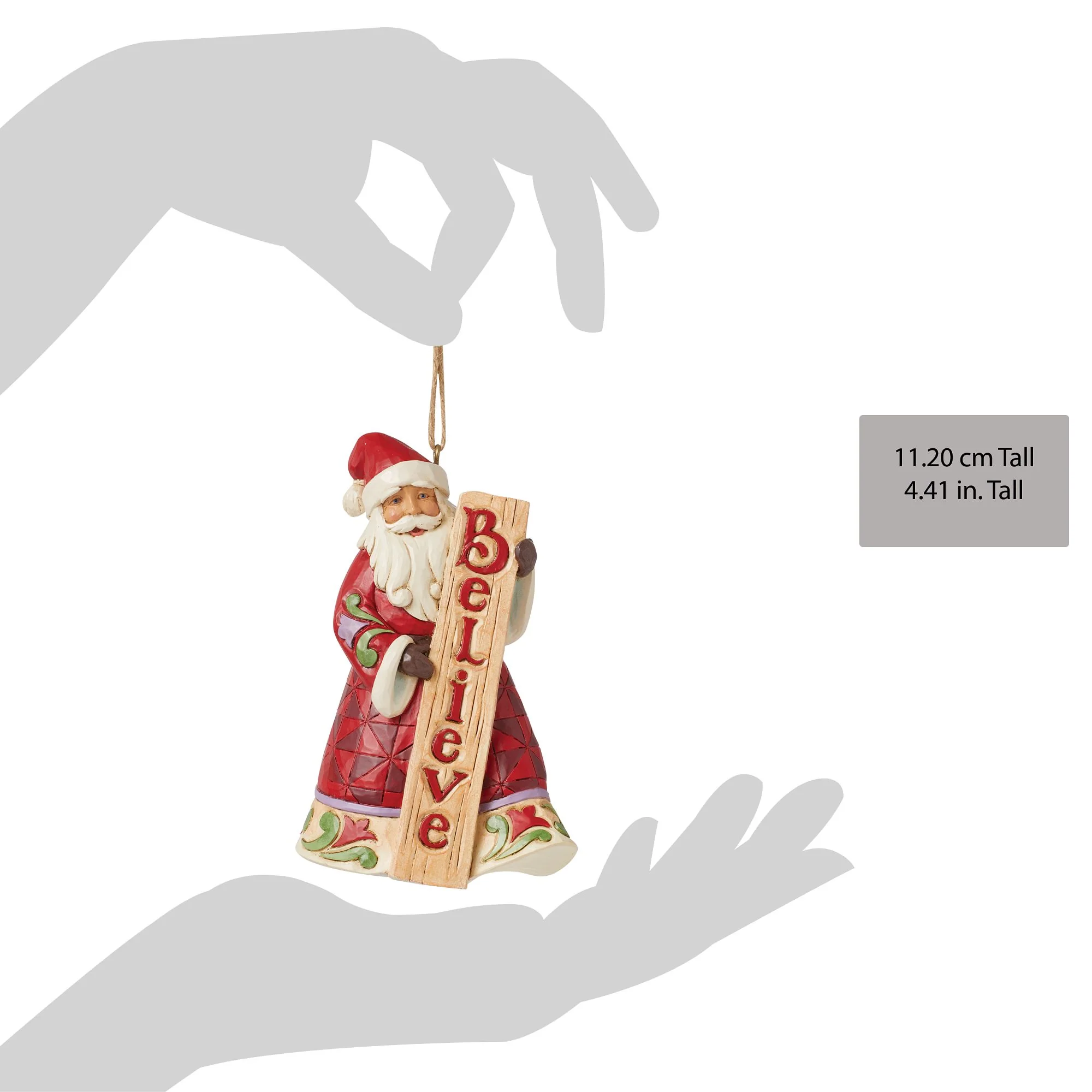 Santa with Porch Board Orn - Image 4
