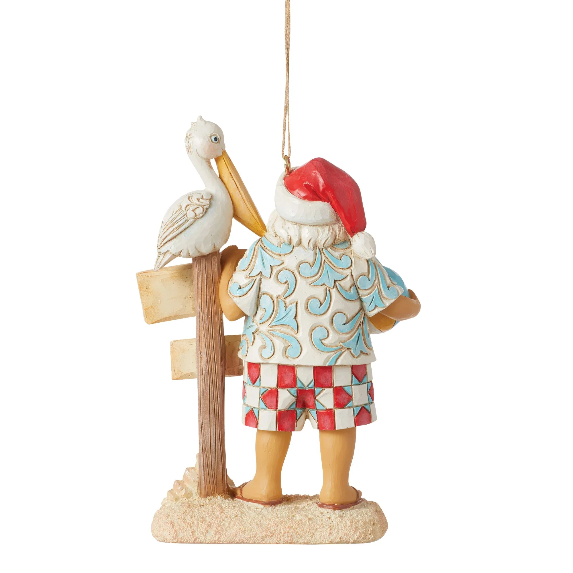 Santa with Sign Ornament - Image 3