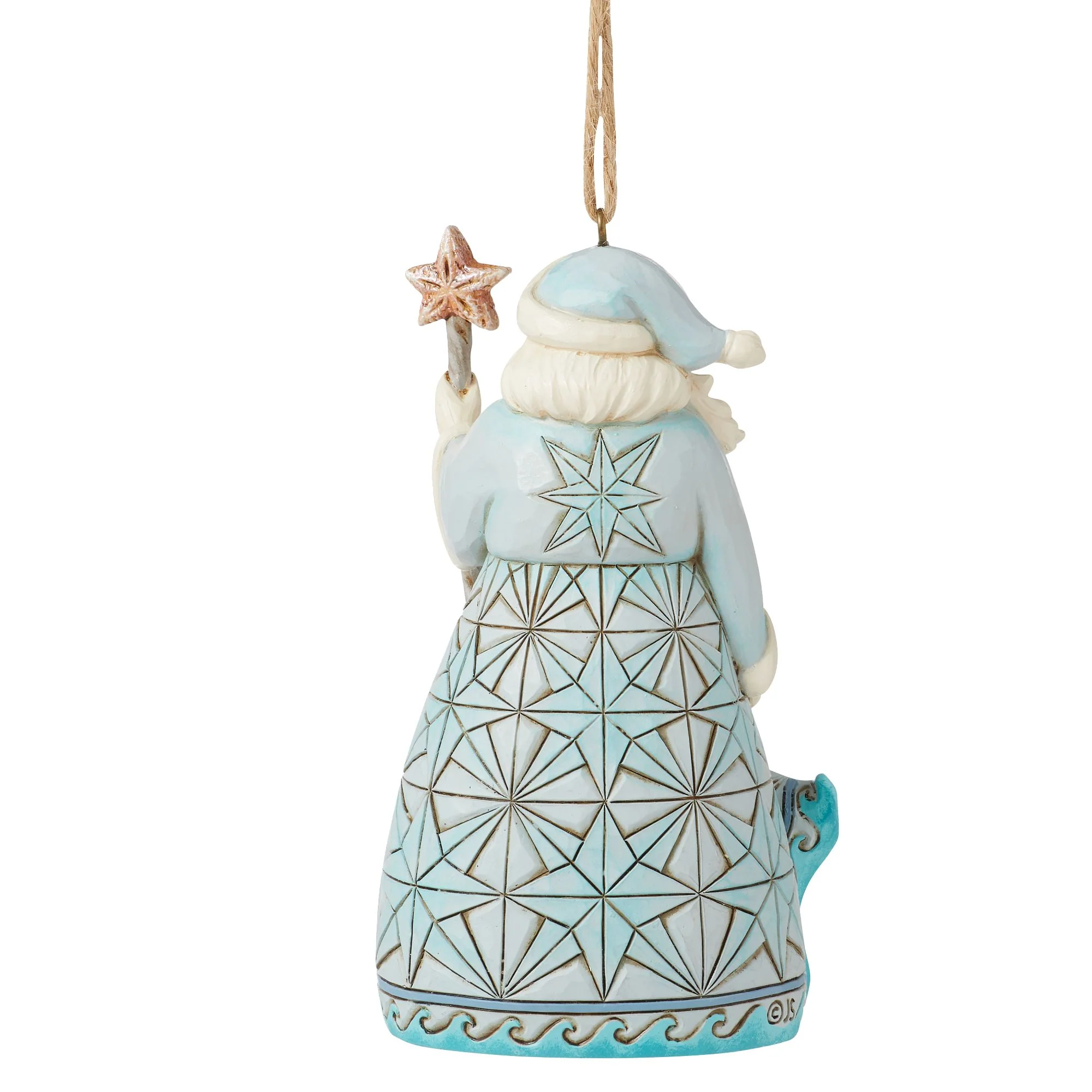 Santa with Starfish Cane Orn - Image 3