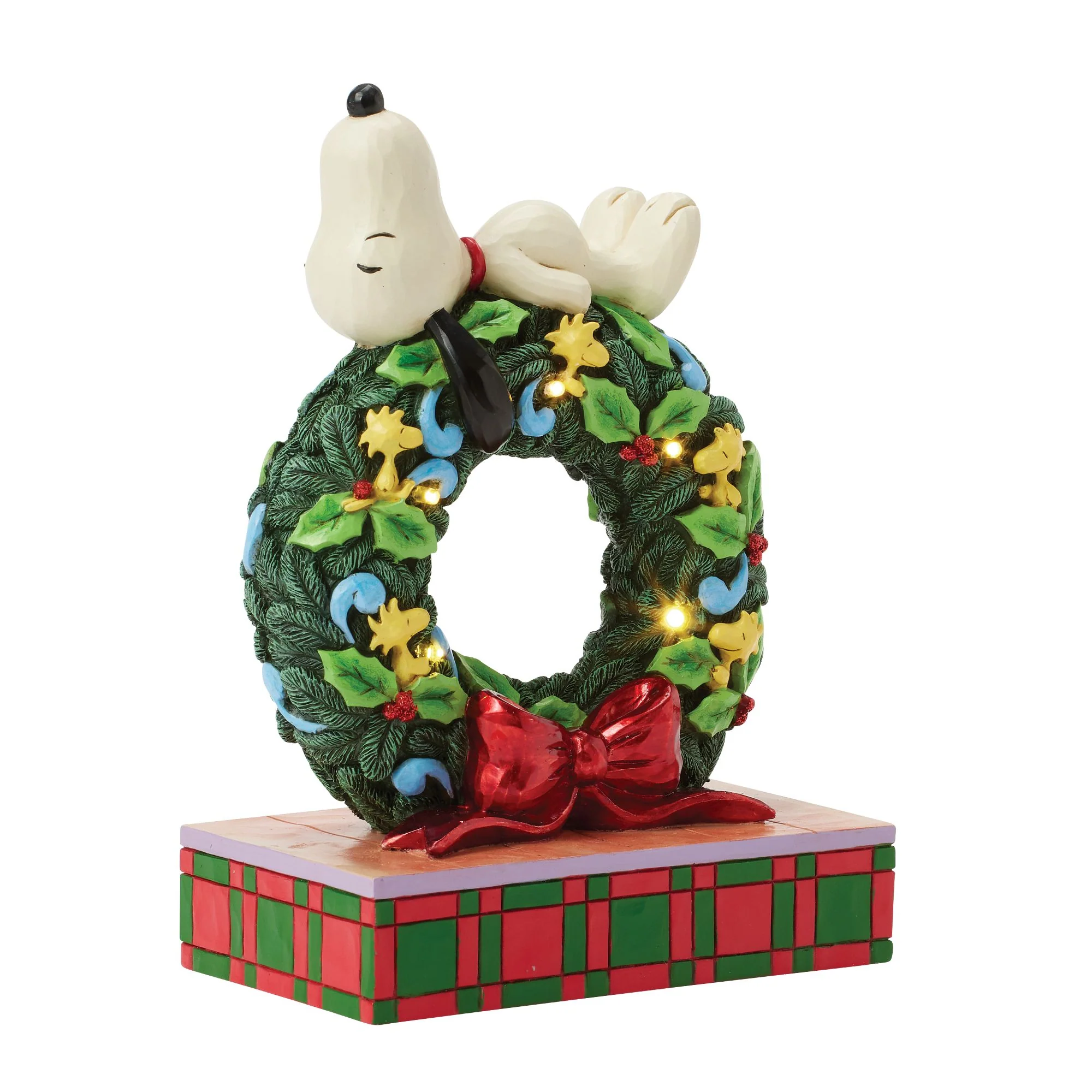 Snoopy Sleeping on LED Wreath - Image 4