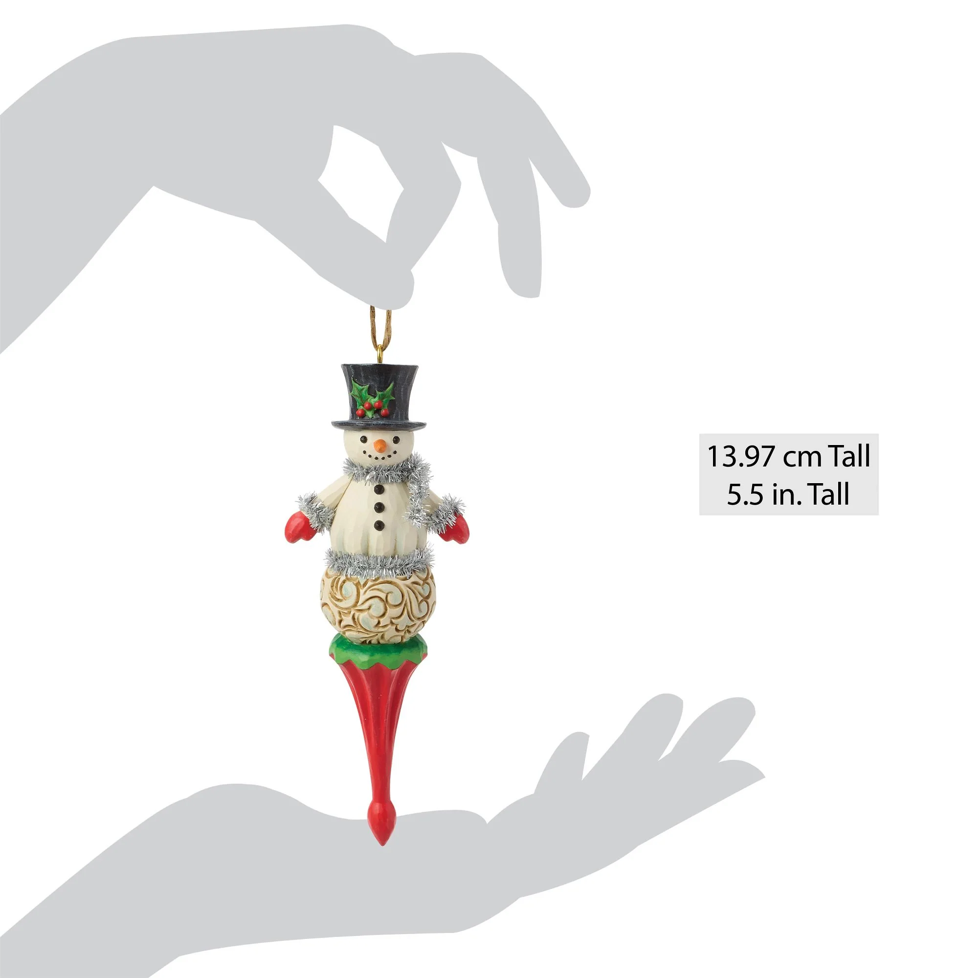 Snowman Finial Ornament - Image 4