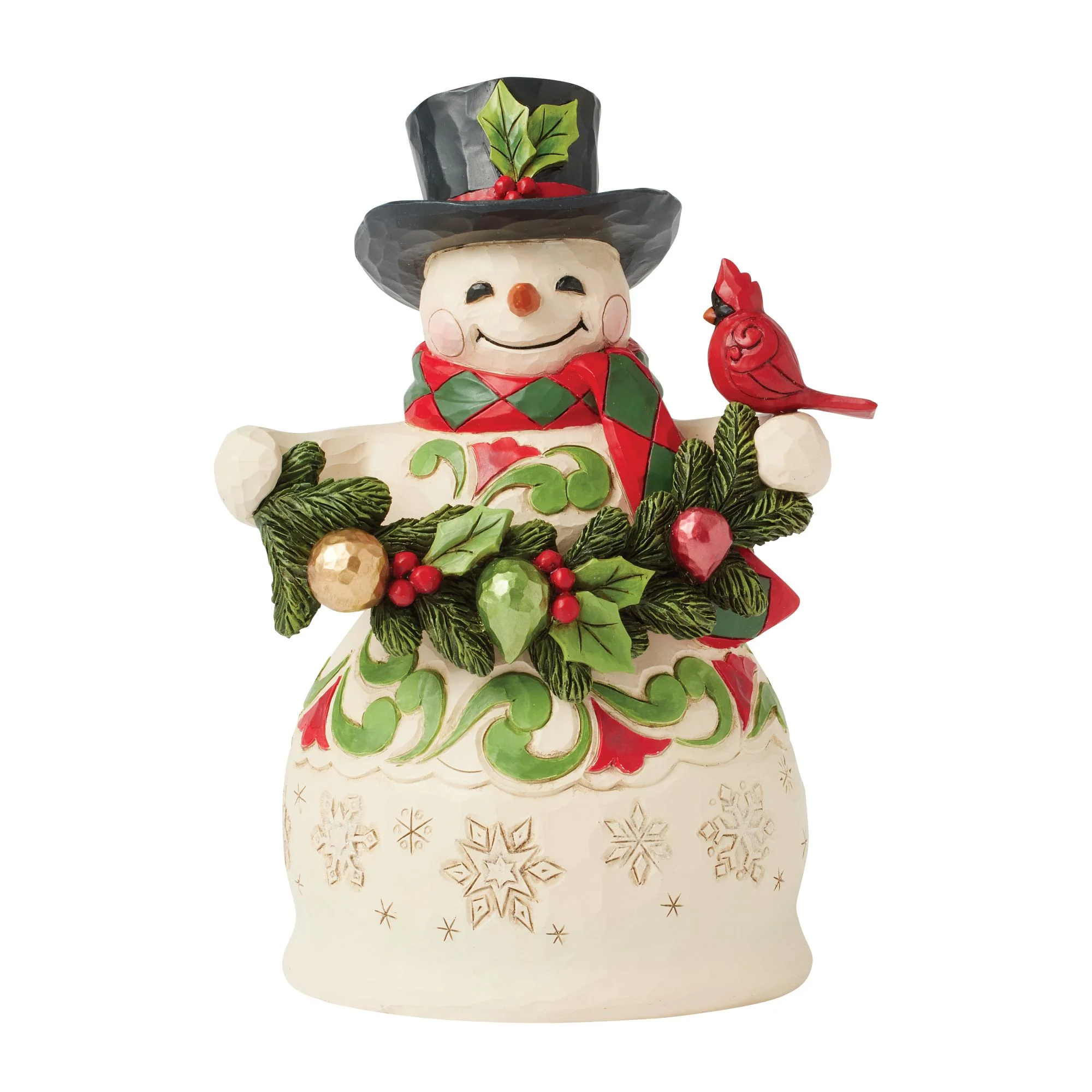 Snowman Garland & Cardinal Fig