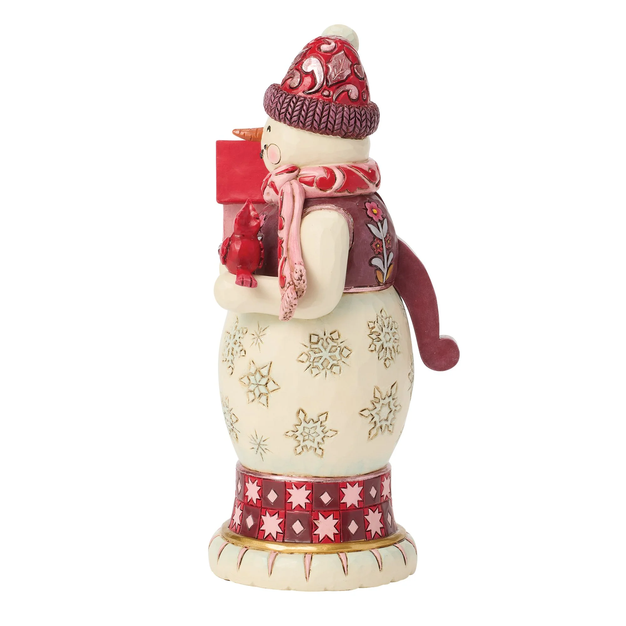Snowman Nutcracker Red & Pink - Image 3