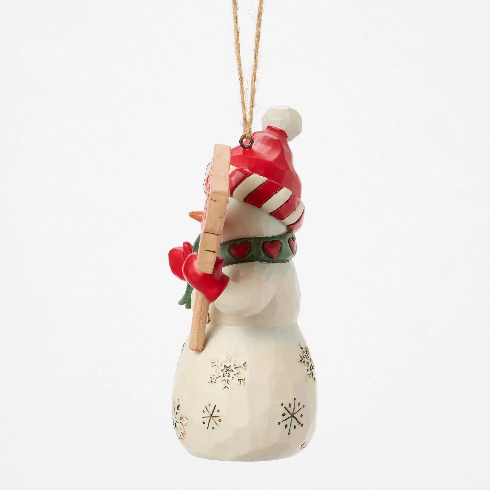 Snowman Peace & Joy Sign Orn - Image 2