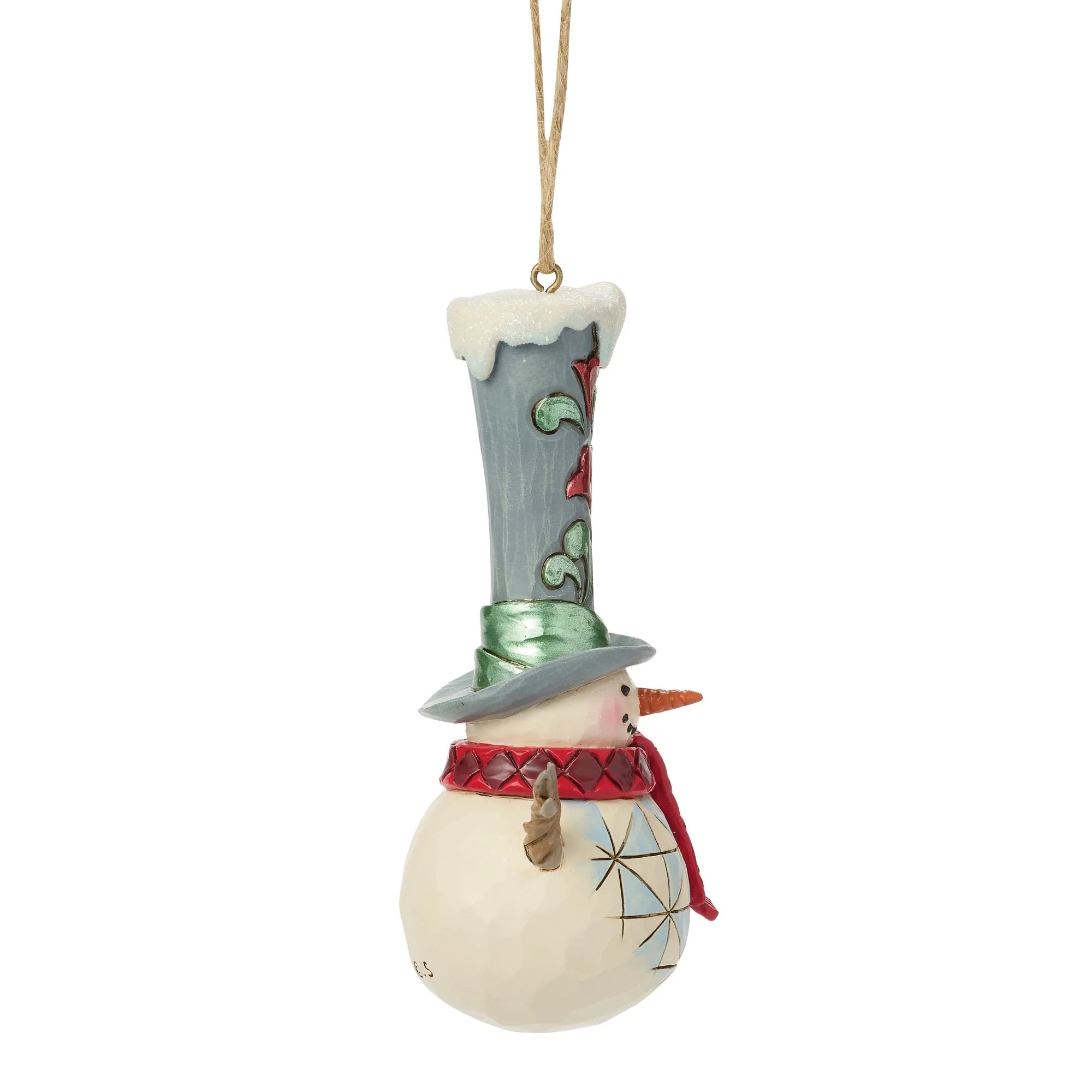 Snowman Tall Top Hat Ornament - Image 5