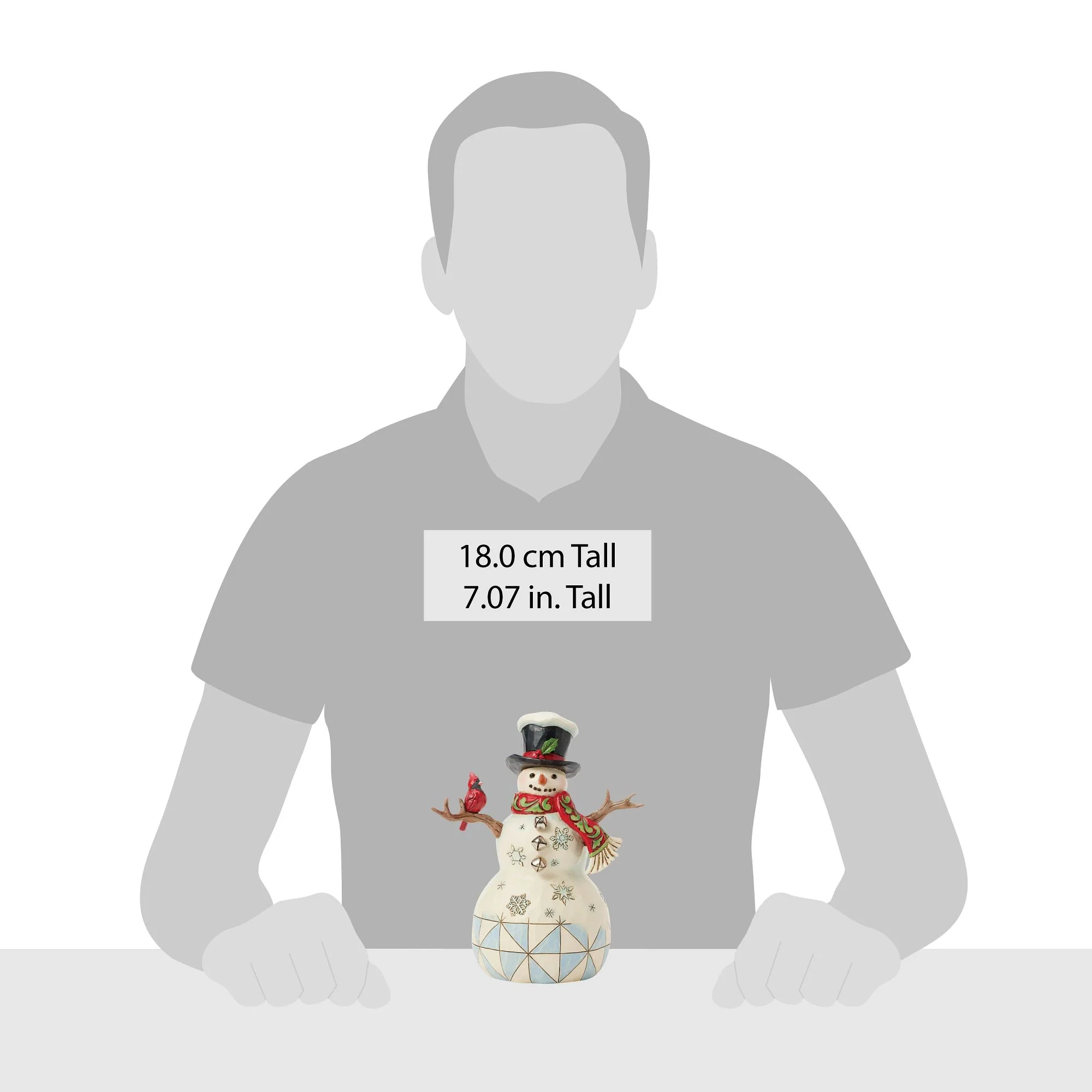Snowman with Cardinal & Twig - Image 4
